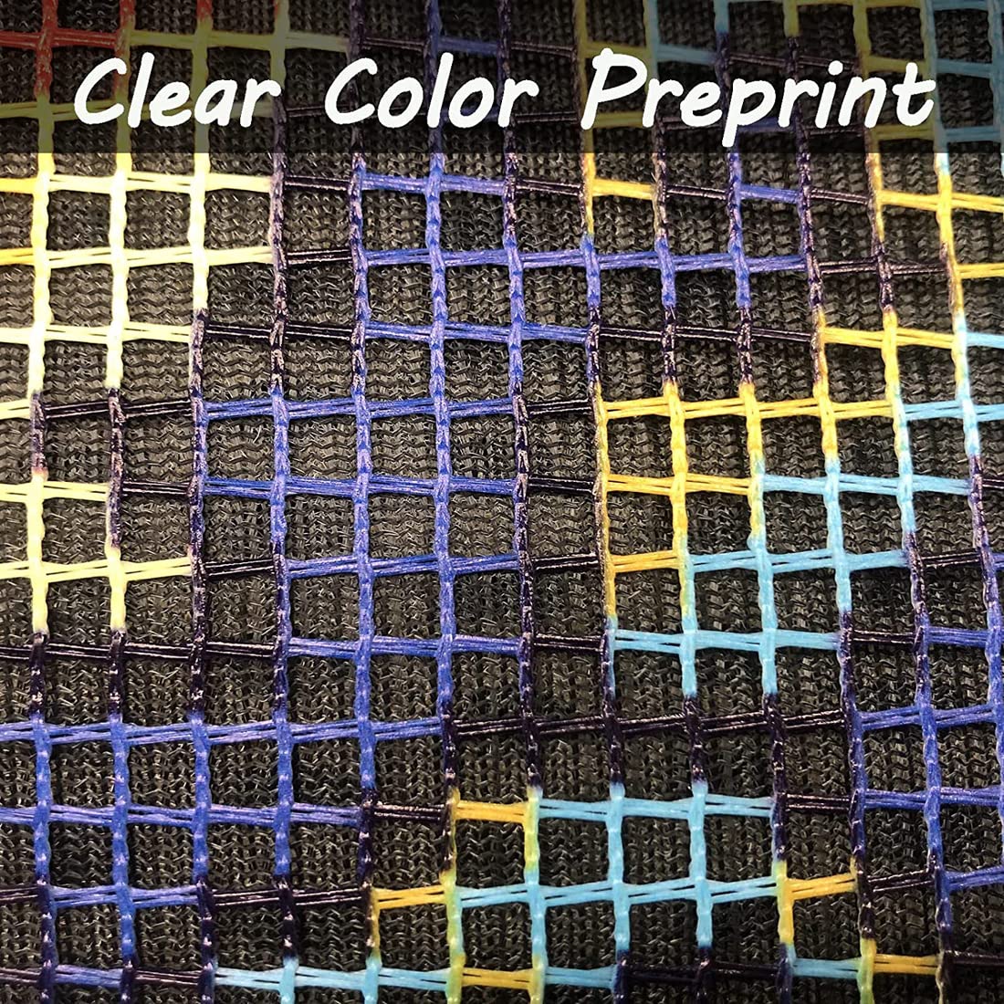 Tiger Latch Hook Rug Kit for Adult, DIY Handmade Carpet Crochet Needlework Mat Knotted Cushion Tapestry, Pre-Printed Latch Hook Kits, Embroidery Decoration Festival Gift 20x15 in.