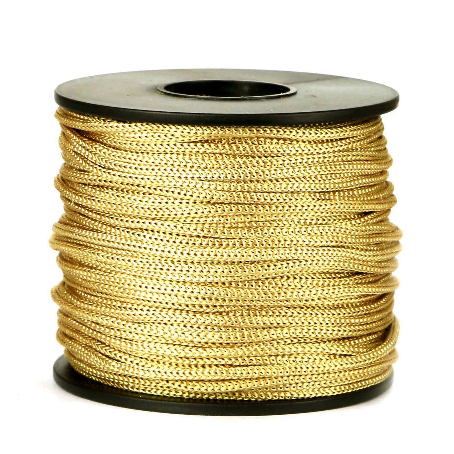 BEL AVENIR Nylon Satin Cord, 2mm 50 Yards Braided Lift Shade Cord for Necklace Bracelet String Cord, Blind Shade, Trim and Shoelaces (Gold)