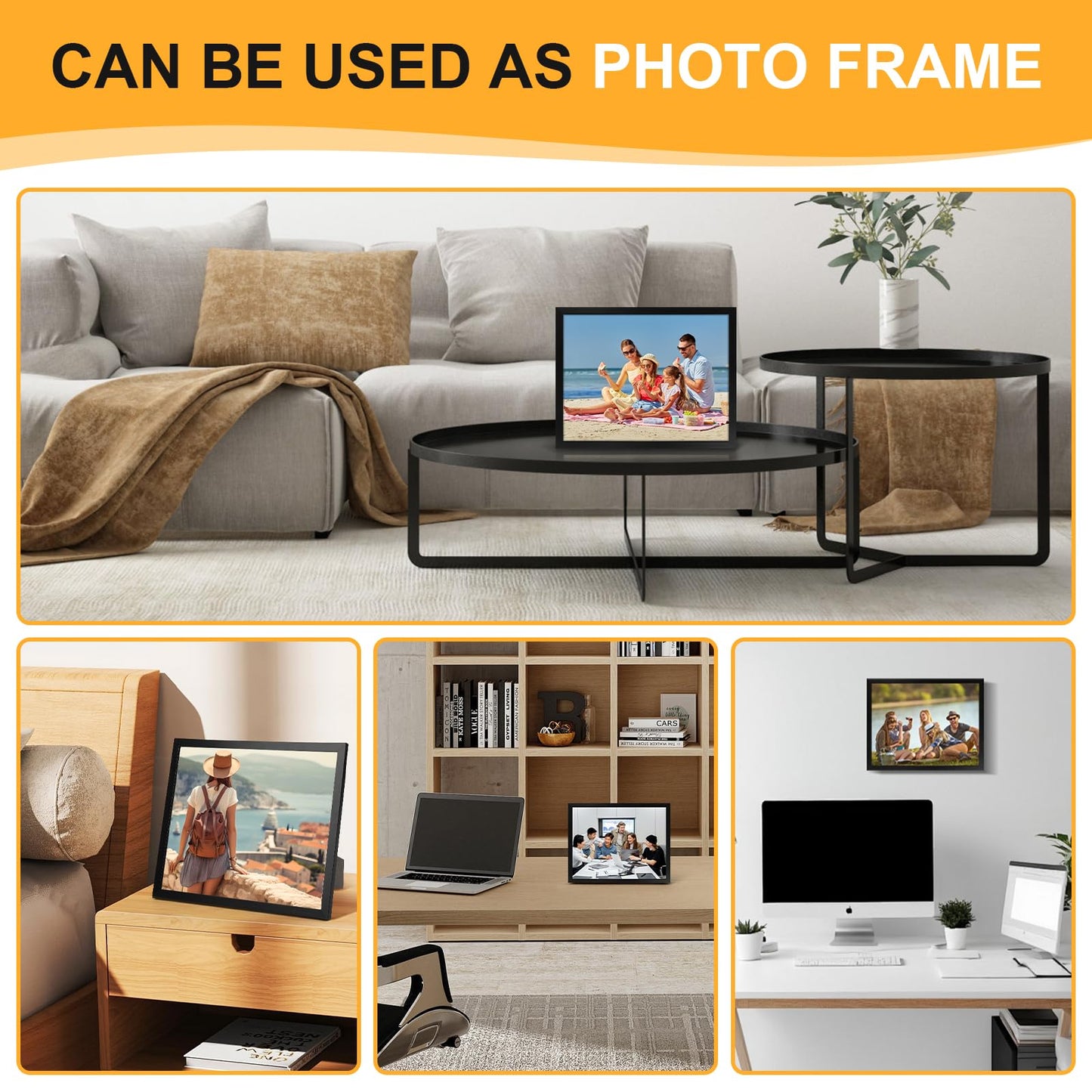 5 PACK Certificate Frames 8.5 x 11,Black Diploma Frame Document Frame with Clear Plexiglass,Picture Frames for Tabletop and Wall Display