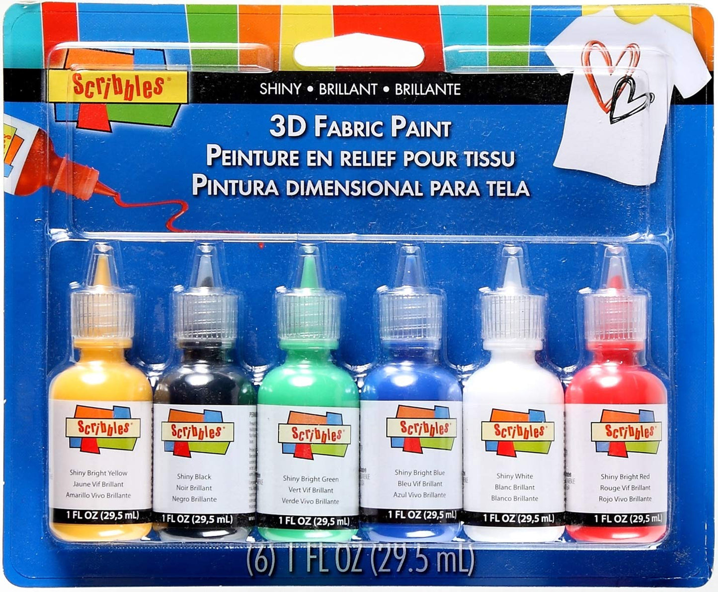 Scribbles Fabric Paint, 6 Fl Oz (Pack of 1), Shiny