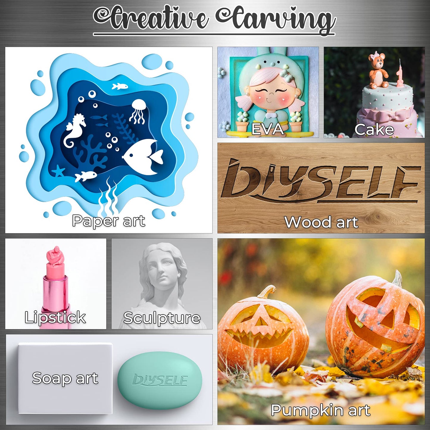 DIYSELF Exacto Knife, 2 Exacto Knives with 40 Spare Exacto Blades, Craft Knife, Hobby Knife, Precision Knife, Exacto Knife Set for Crafts, Arts, Modeling, Scrapbooking, Exacto Knife Blades (#11#16#17)