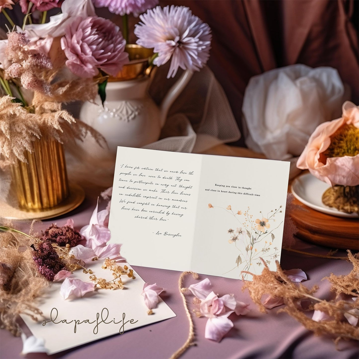Sympathy Cards with Envelopes,Sympathy Cards Set of 48,Condolence Card with Matching Peel-and-Seal Rustic Envelopes,Each Card Comes with Heartfelt Condolences