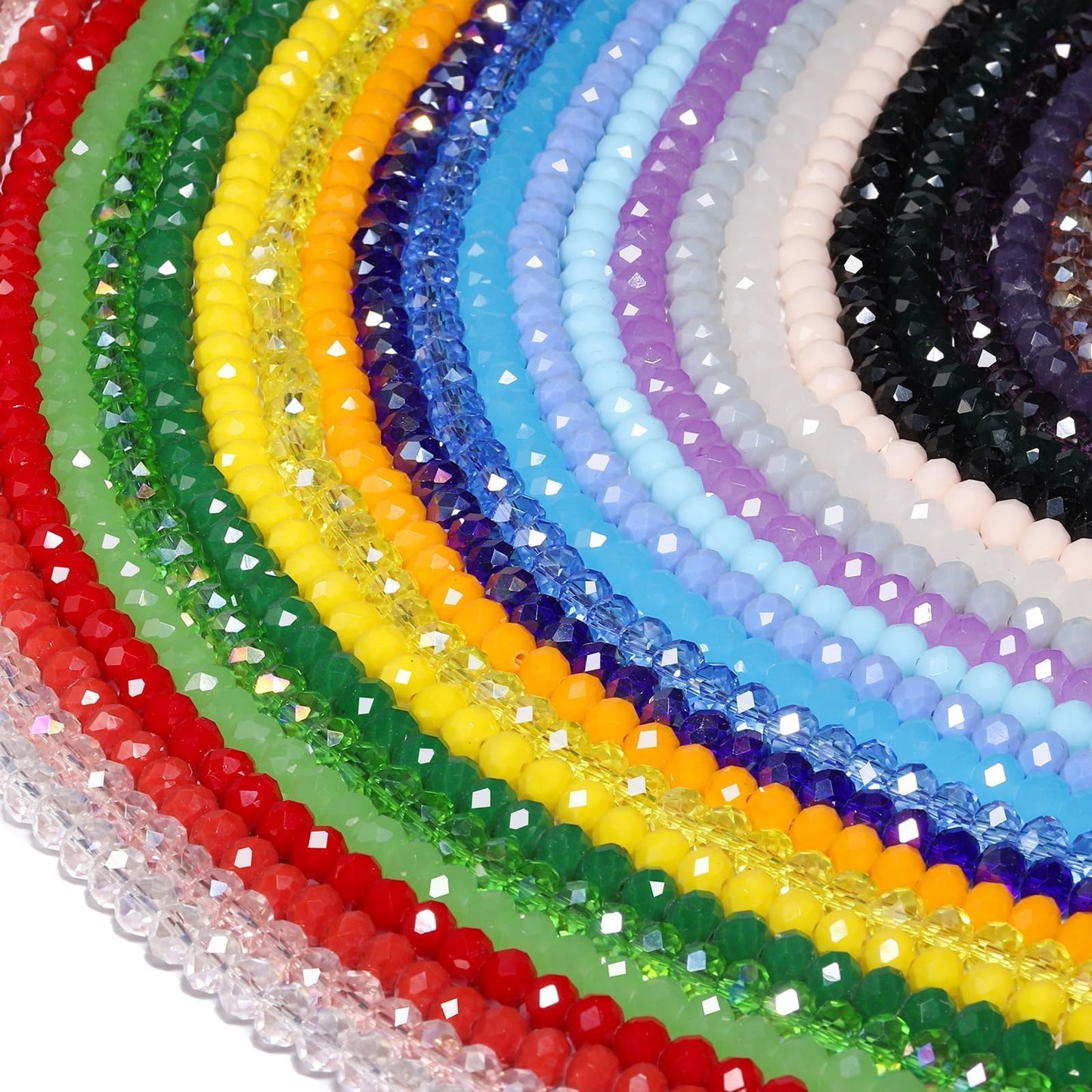 800Pcs 8mm Faceted Bead for Jewelry Making Crystal Faceted Jewelry Beads for Friendship Bracelet Making Kit Craft with Charms