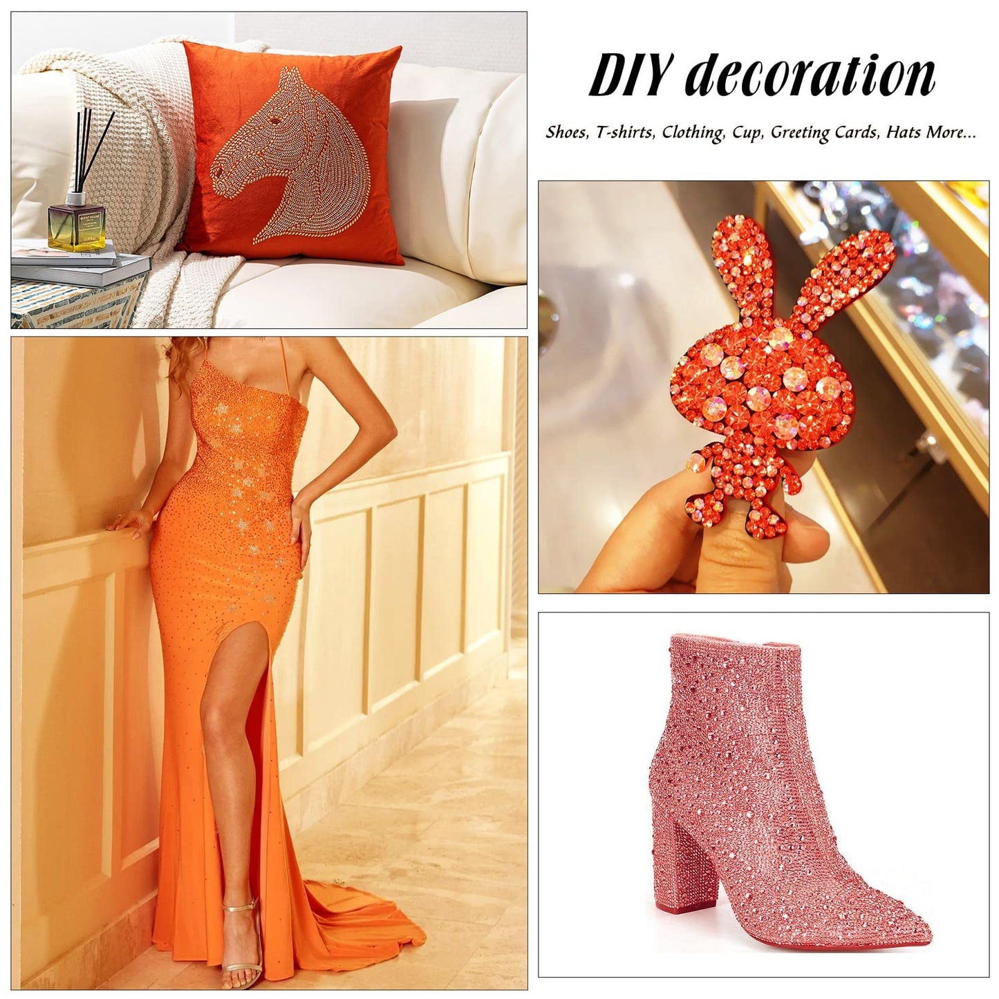 MEIBITE 6796PCS Hyacinth Hotfix Rhinestones Crystal Stones Glass for Fabric Clothes Shirts Sparkly Flat Back Round with Tweezers and Picking Pen (SS6~SS30 Set)