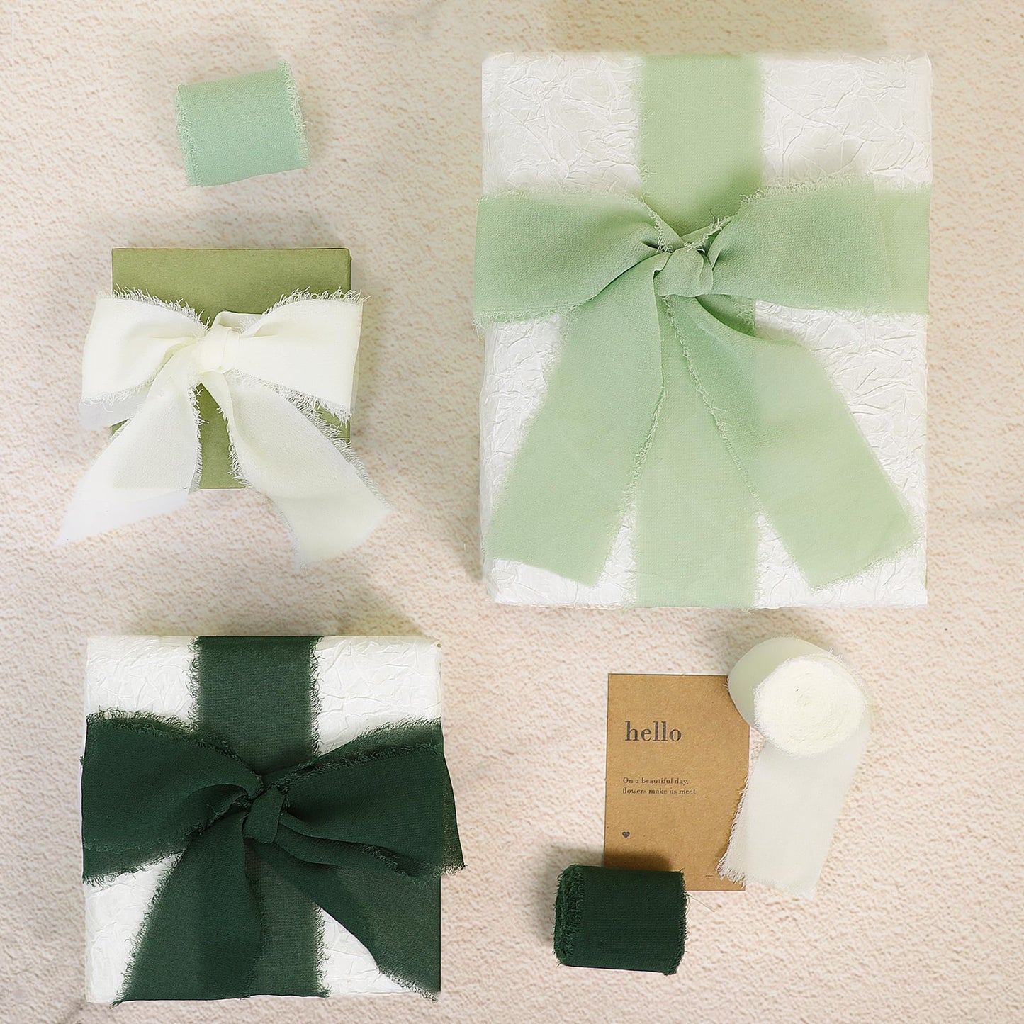 Silk Ribbon Fringe 1-1/2 inch x 16.5 Yard Handmade Ribbons 3 Rolls for Gift Wrapping, Wedding Invitations, Bridal Bouquets, Crafts, Flower Bouquet (Purple)