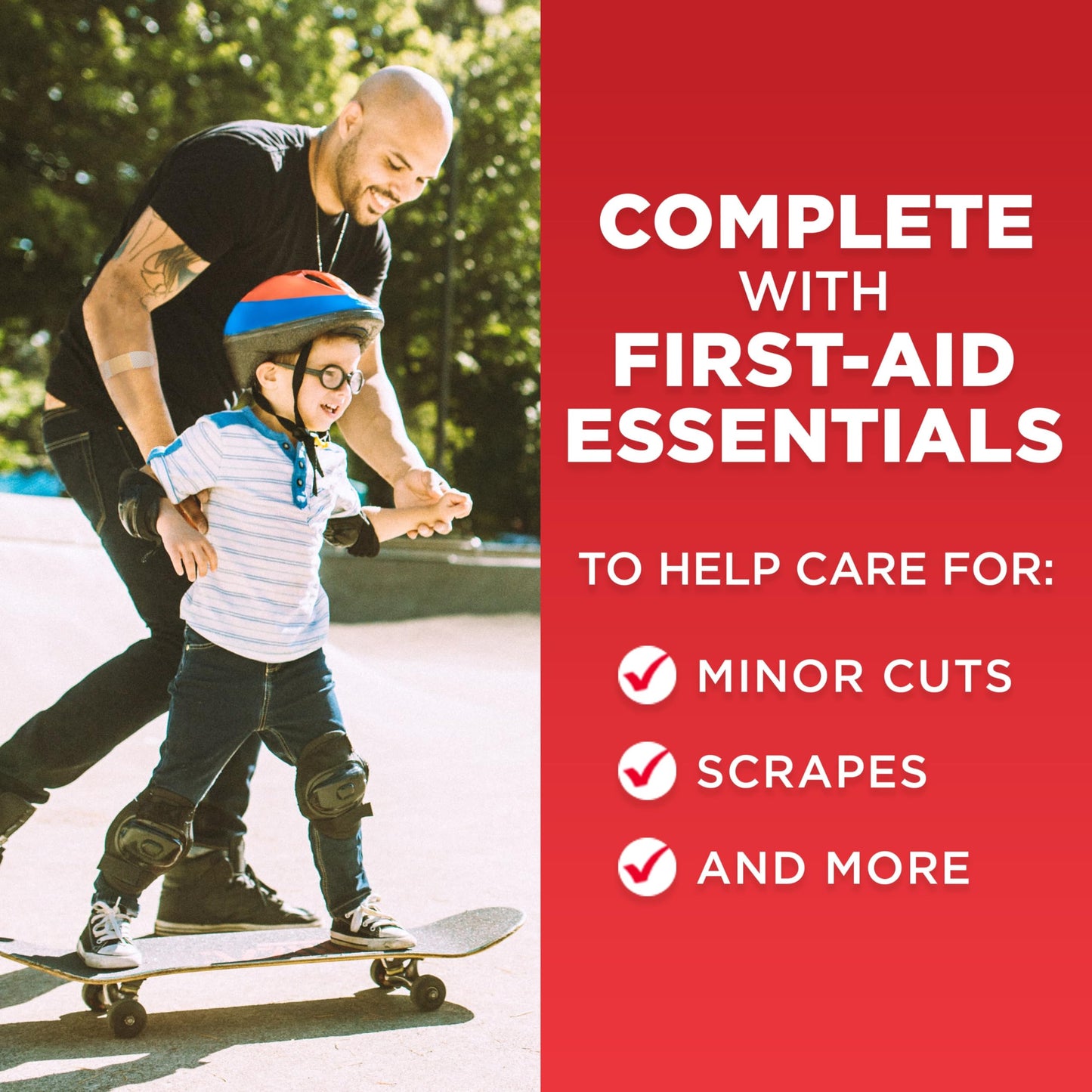 All-Purpose Portable Compact First Aid Kit for Minor Cuts, Scrapes, Sprains & Burns, Home, Car, Travel, Camping & Outdoor Emergency Kit, 160 Pieces