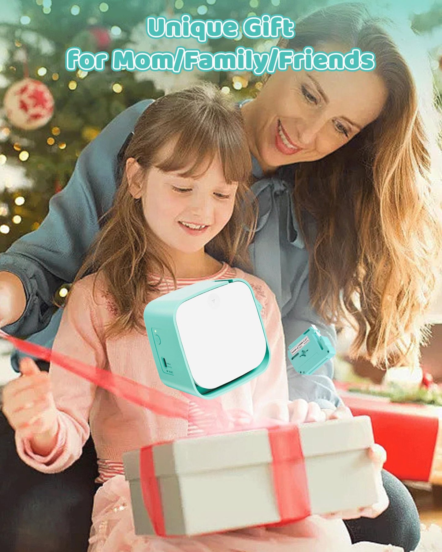 Vixic Bluetooth Label Maker - Rechargeable Mini Labeler Machine with Tape, M960 Label Sticker Portable Printer, Multiple Icon Fonts for Kids School Home Business Office Organization