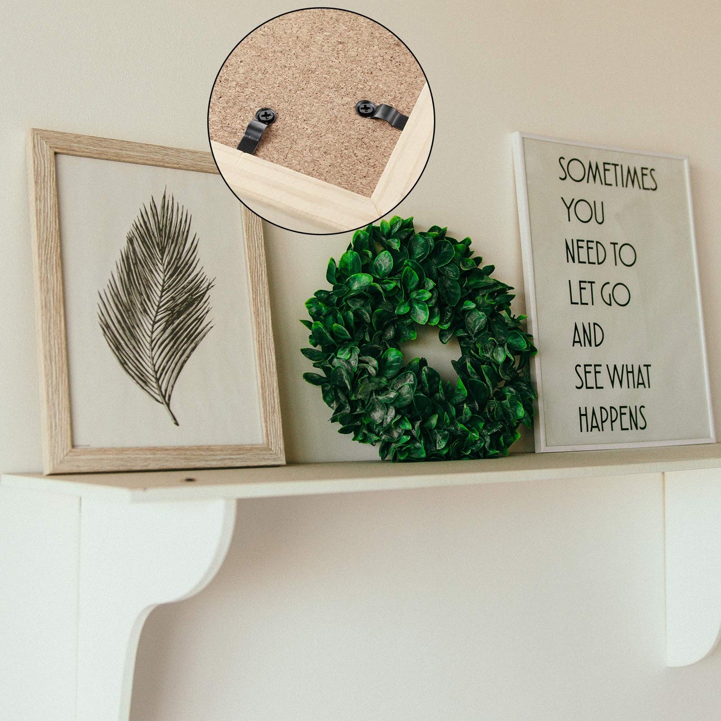 100 Pieces Metal Picture Frame Turn Buttons Fasteners with Screws, Turn Buttons for Picture Frames, Hardware Backing Clips for Hanging Photos Drawings Posters