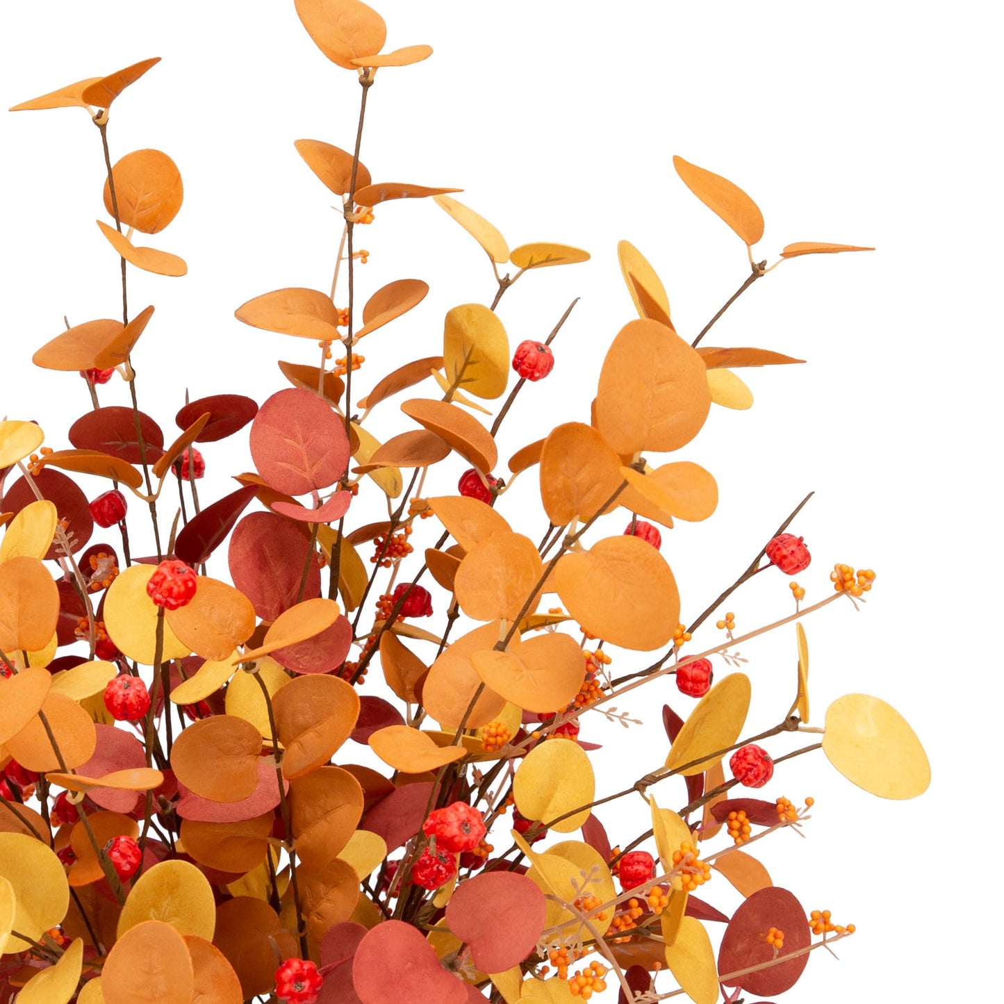 6 Pcs Aritificial Eucalyptus Stems Fall Decorations Leaves Spray Autumn Decorations with Fall Flowers Branches and Fall Plants for Fall Floral Arrangements