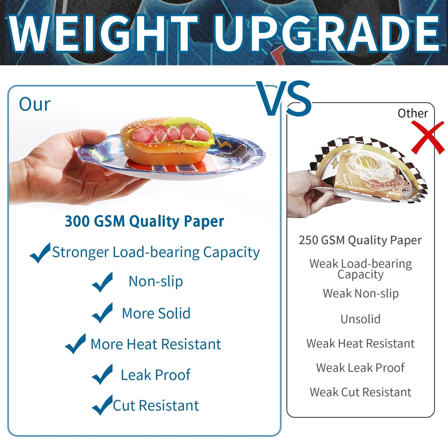 96 Pcs 10th Birthday Video Game Party Supplies 350 GSM Video Game Birthday Decorations Disposable Paper Plates and Napkins Tableware Set for Kids Boys 10th Birthday Gamer Gaming Party Serves 24