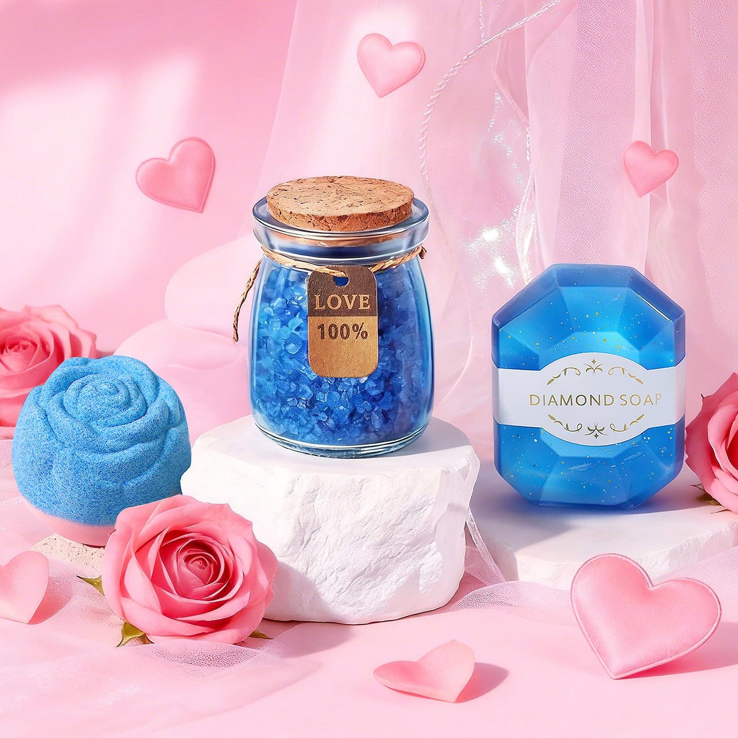 Valentines Day Gifts, Birthday Gift for Women Spa Baskets Set, Valentines Day Gifts for Him, Her, Wife, Girlfriend, Sister, Mom, Couples, Grandma, Bestie, Boyfriend, Coworkers Holiday Anniversary