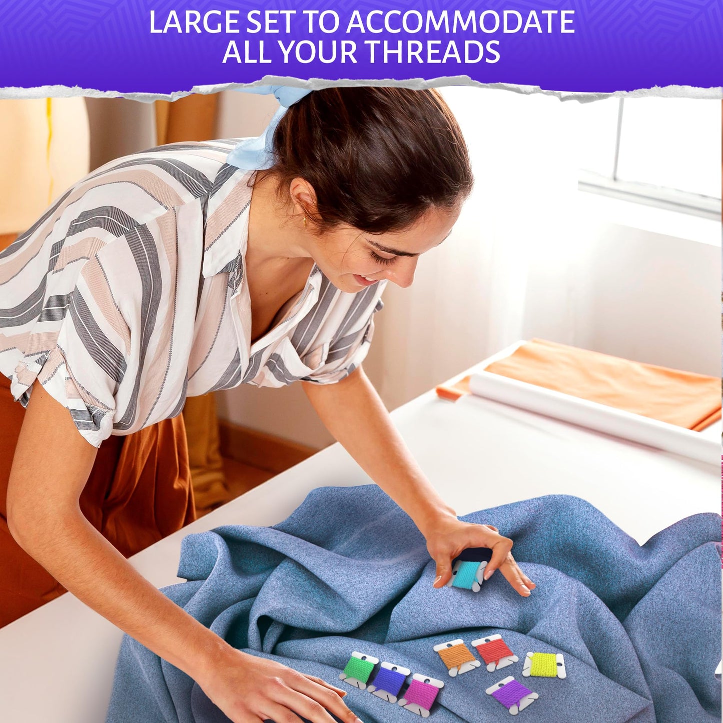 360 PCS Plastic Bobbins for Embroidery Floss | White Embroidery Floss Organizer, Embroidery Thread Organizer for Cross Stitch Organizer | Cotton Embroidery Floss Bobbins Storage for DIY Sewing Craft