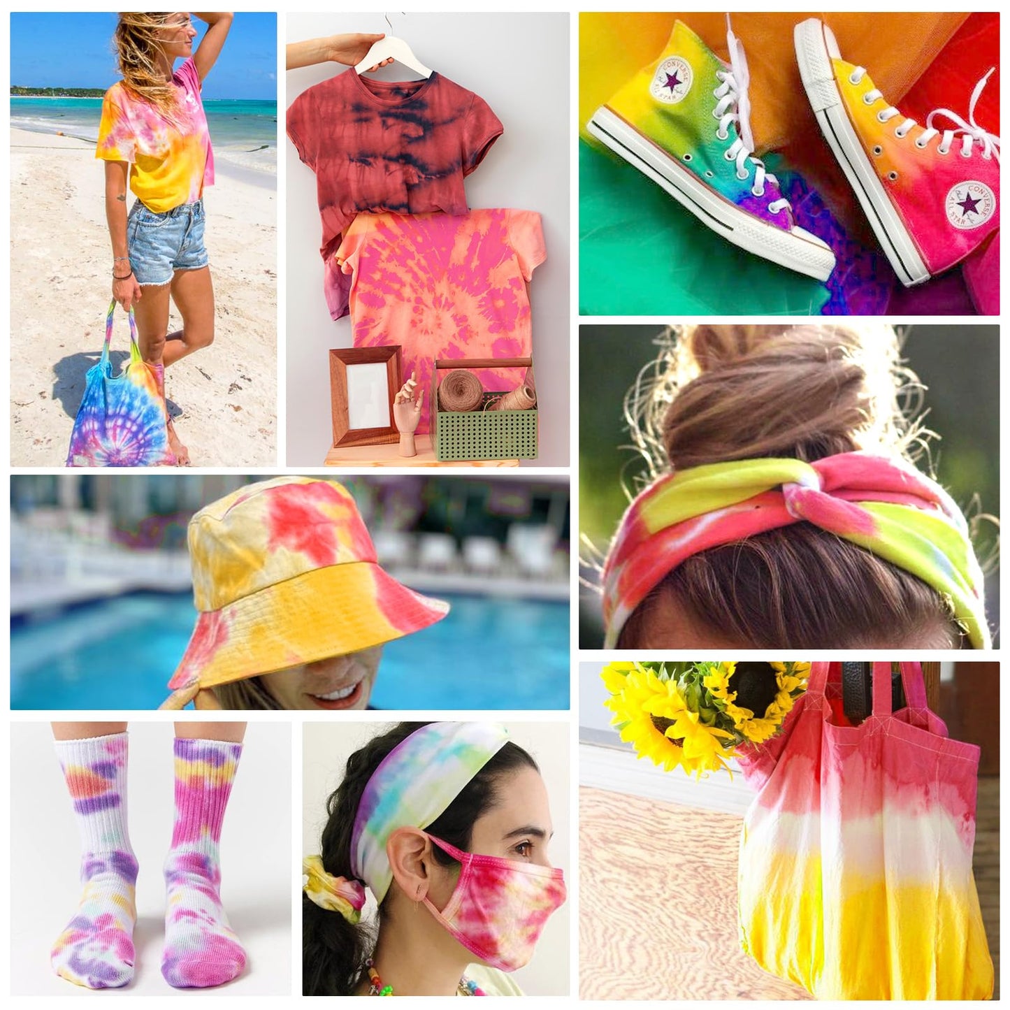 Tie Dye Kit - Spray Tie Dye Kit for Kids with 7 Vibrant Colors, Pre-Mixed Tie Dye Spray Kits, Permanent Non-Toxic Fabric Spray Dye,Tyedyedye Party Supplies Tie Dye Shirt