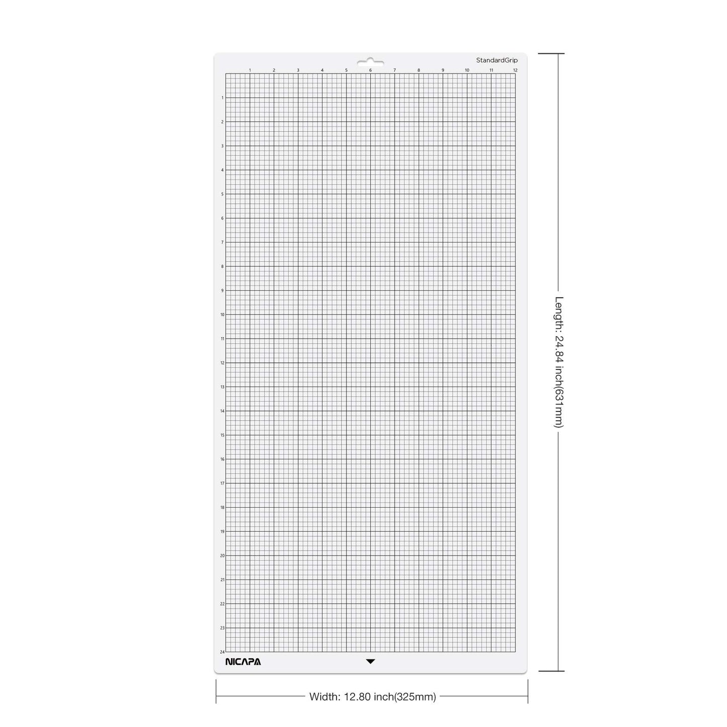 Nicapa StandardGrip Cutting Mat for Silhouette Cameo 3/2/1 (12x24 inch,3 Mats) Standard Adhesive Sticky Quilting Cricket Cut Mats Replacement Accessories for Silhouette Cameo