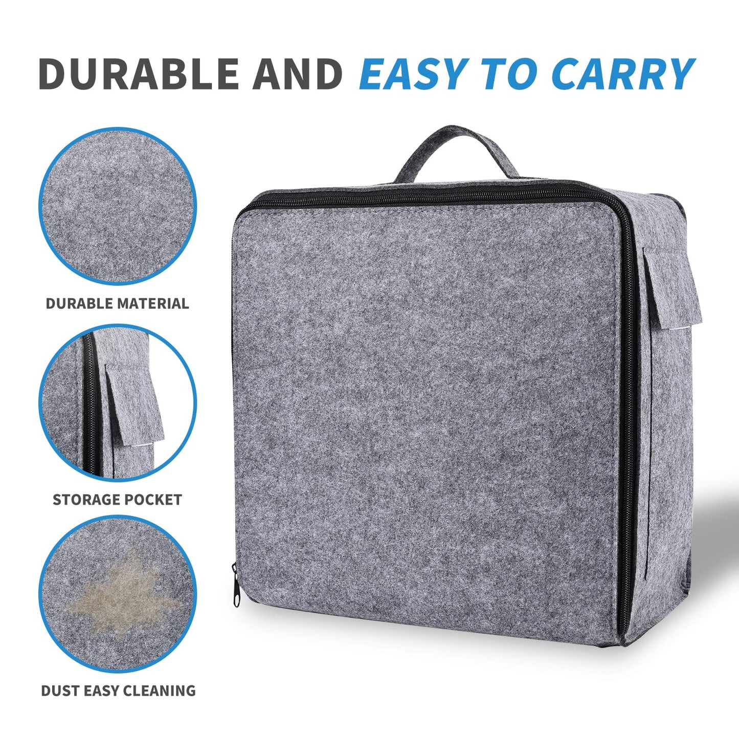 Yrangee Blocking mats for Knitting & Crochet Projects, 2 in 1 Double Side Extra Thick Knitting Blocking Mats with Circle and Lines Blocking Board with 150 T-Pins and Storage Bag