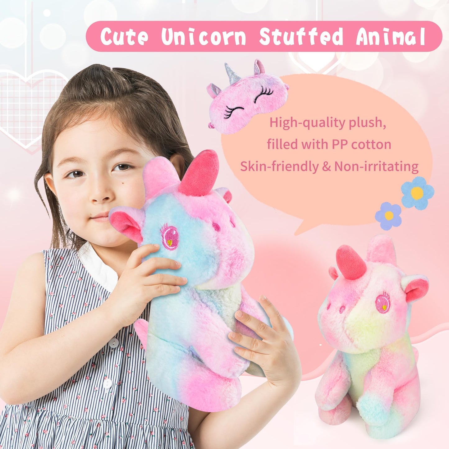 Cherry Tale Unicorn Gifts for Girls, Kindergarten Graduation Gifts for Girls Age 4-6, Unicorn Toys with Plush Diary Headband, Birthday Gifts for Daughter Niece 5 6 7 8 9 10 Year Old