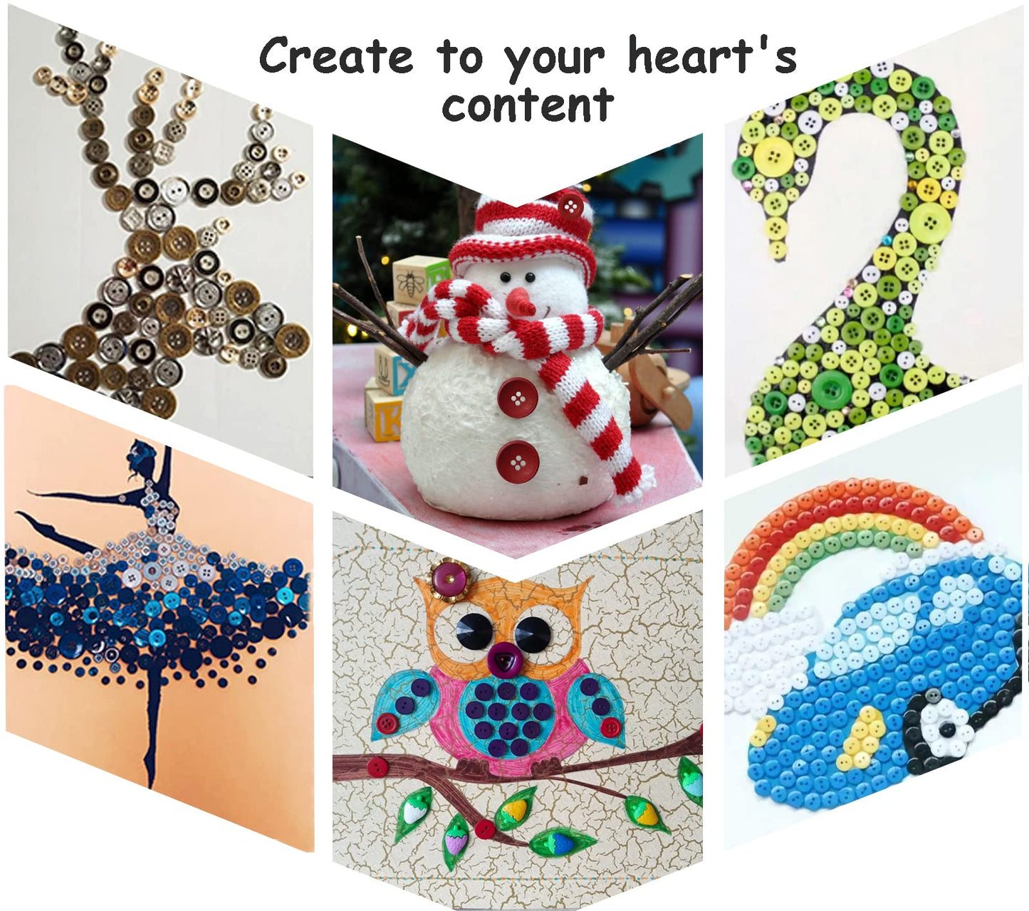 Tnstk Buttons Resin Buttons 2 and 4 Holes Assorted Buttons for Sewing Crafts DIY Projects Button Painting Craft Buttons (Multiform)