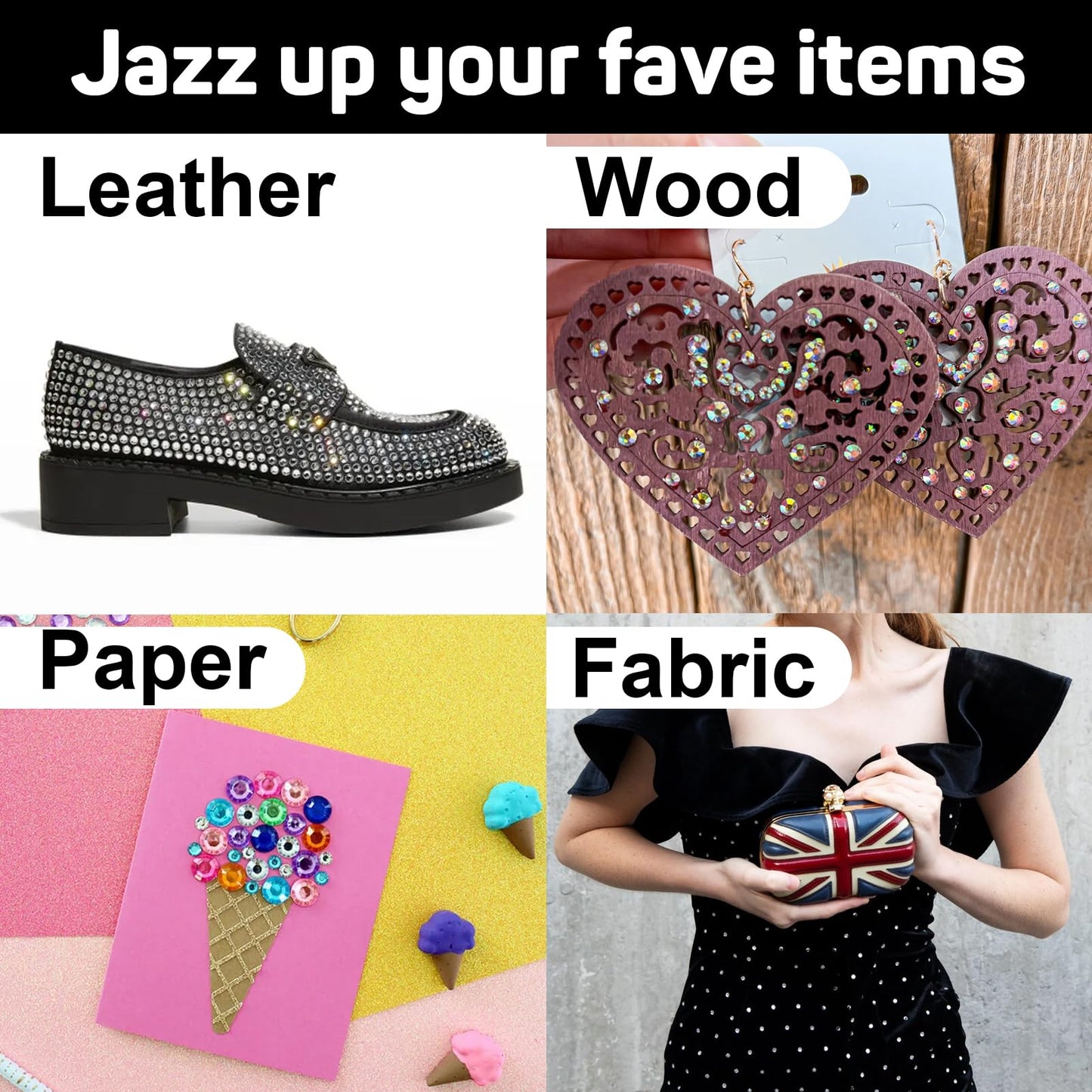 Worthofbest Hotfix Applicator Tool, Hot Fix Tool, Hotfix Rhinestones Applicator, Bedazzler, Hot Fix Applicator Tool Kit for Clothes, Fabric, Cardstock, Leather, Wood and Make Snowglobe Tumbler Holes