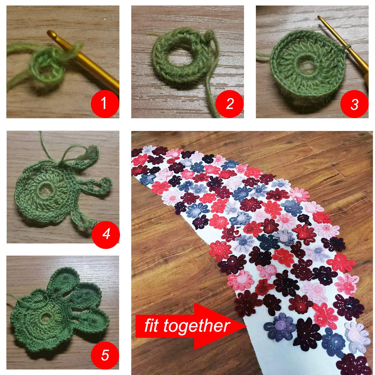 golo Wool Yarn for Knitting 550yd 0.22Ib Cachemire Multicolor Rainbow Yarn (Orange Grey)