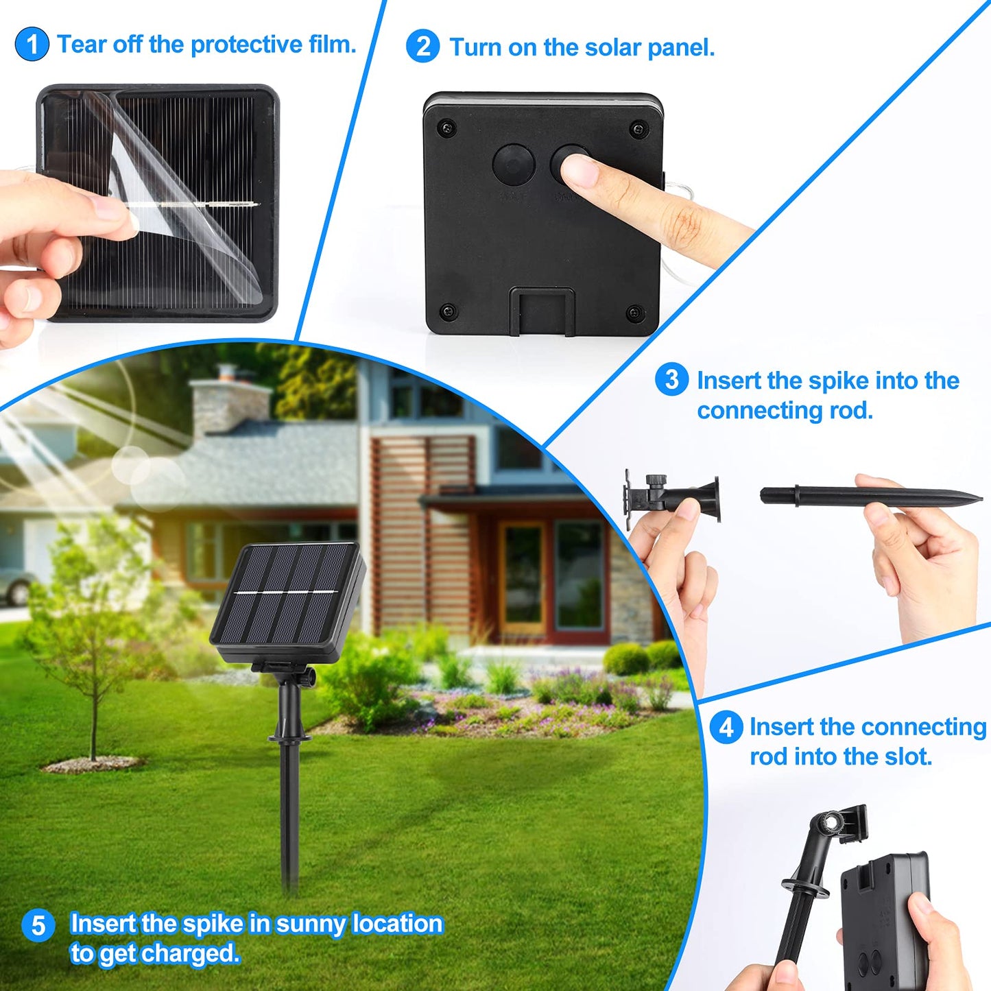 Extra-Long 288FT 800LED Solar Fairy String Lights, 4-Pack 72FT 200 LED Outdoor Twinkle Lights Waterproof 8 Lighting Modes Cool White Silver Wire Lights for Deck Backyard Tree Garden Fence Pool Party