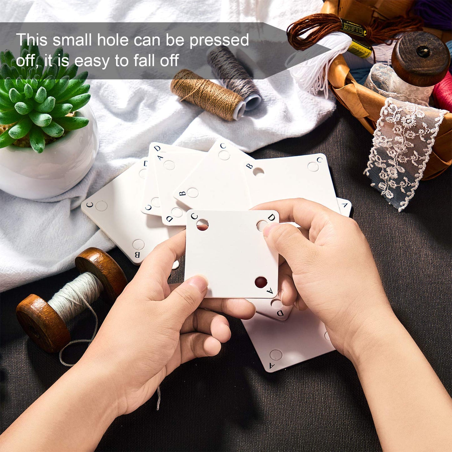 50 Pieces Weaving Cards Tablet Weaving Card Paper Loom Cards for Loom or Inkle Loom Supplies