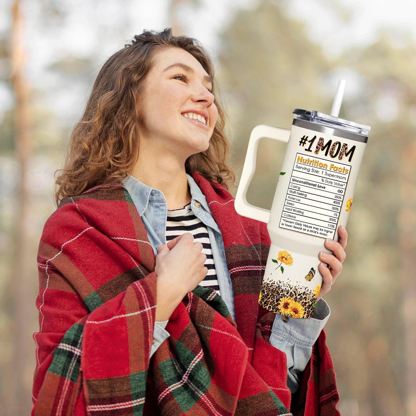 Best Mom Ever Gifts - Mothers Day Gift For Mom from Daughter, Son, Kids - Birthday, Christmas Gifts Idea For Mother, Mom, Wife - Tumbler With Handle 40oz