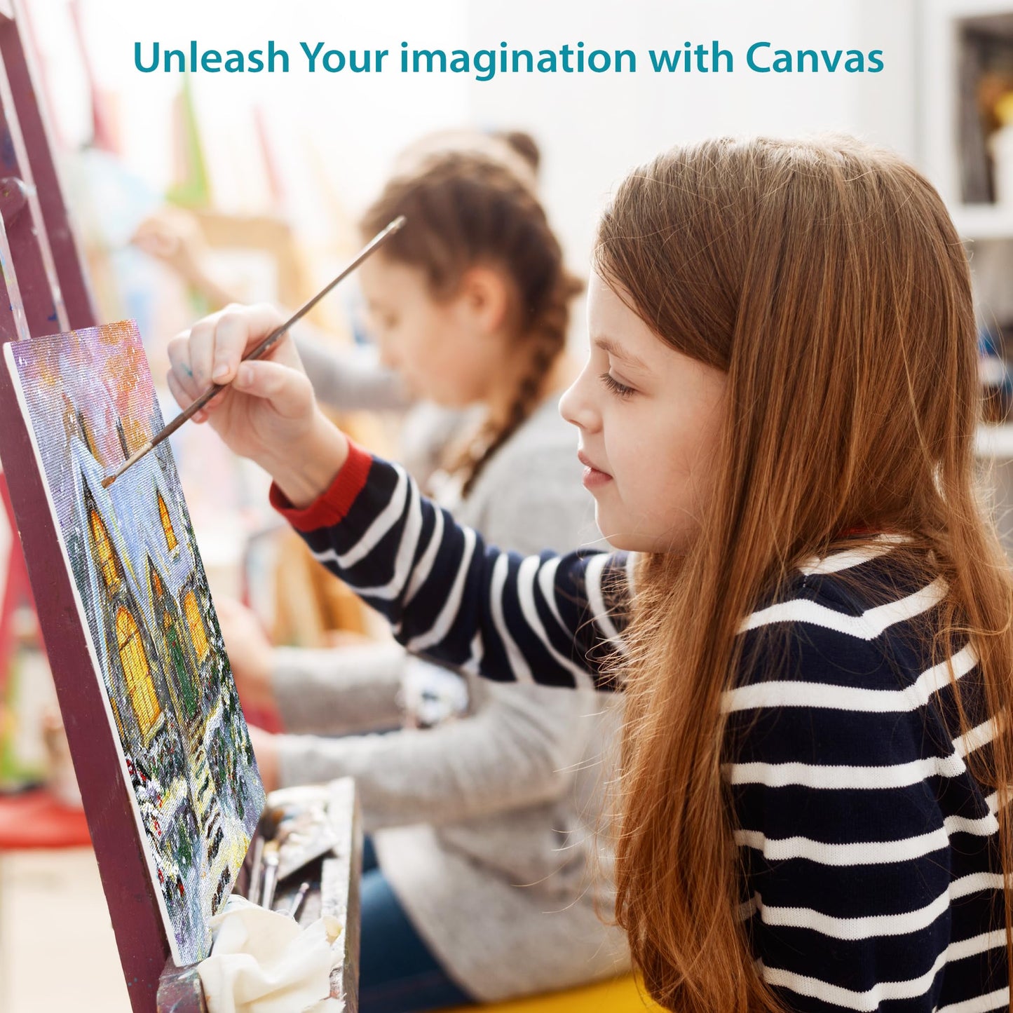 KEFF Canvas Boards for Painting - 10x10 6-Pack Bulk Canvas Panels, 100% Cotton Triple Primed Large Canvases for Art Painting Supplies, Acrylic, Oil, Watercolor & Tempera