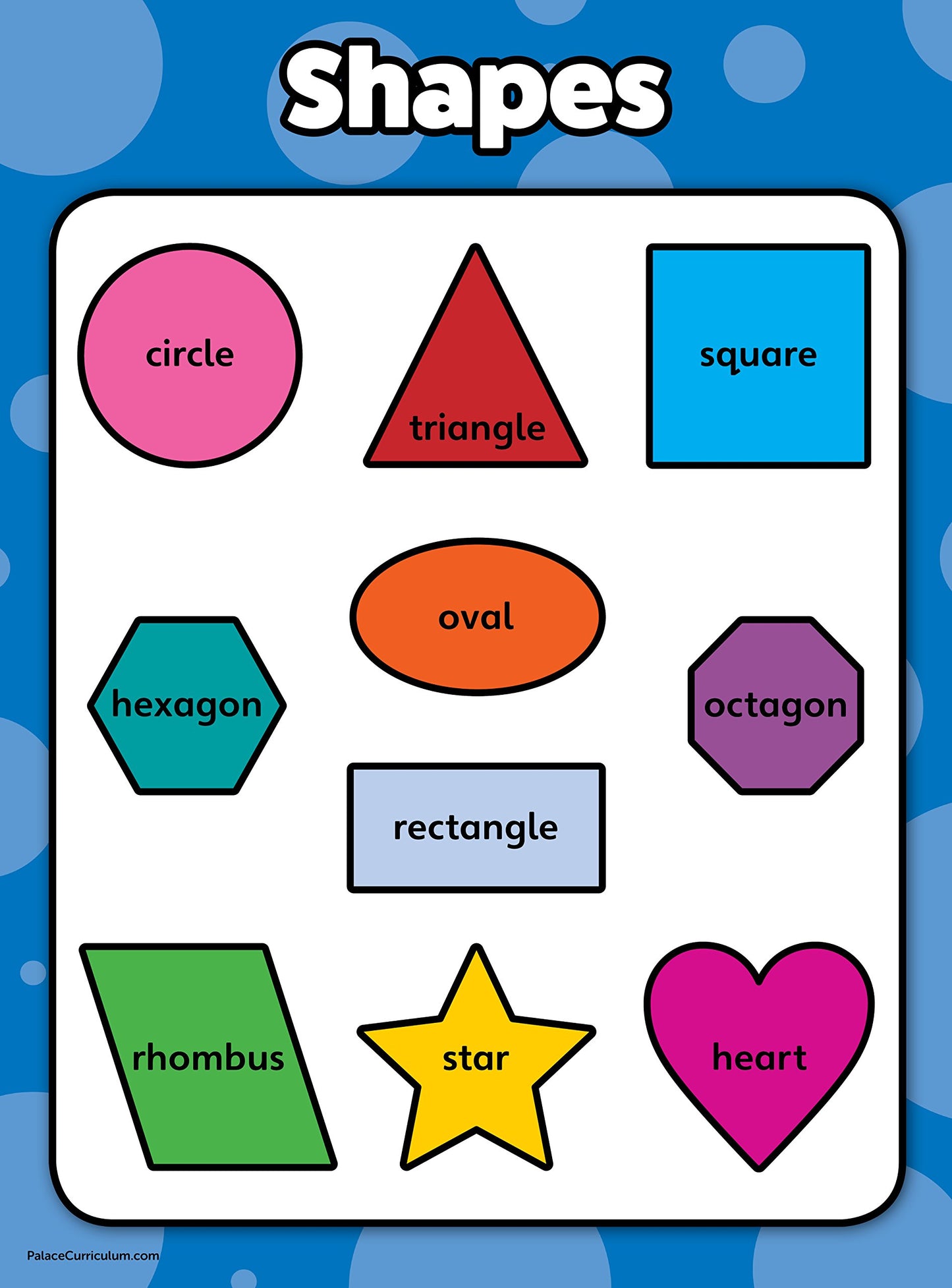 Learning 4 pack - ABC Alphabet + Numbers 1-10 + Shapes + Colors Poster Set - Toddler Educational Charts (LAMINATED, 18" x 24")