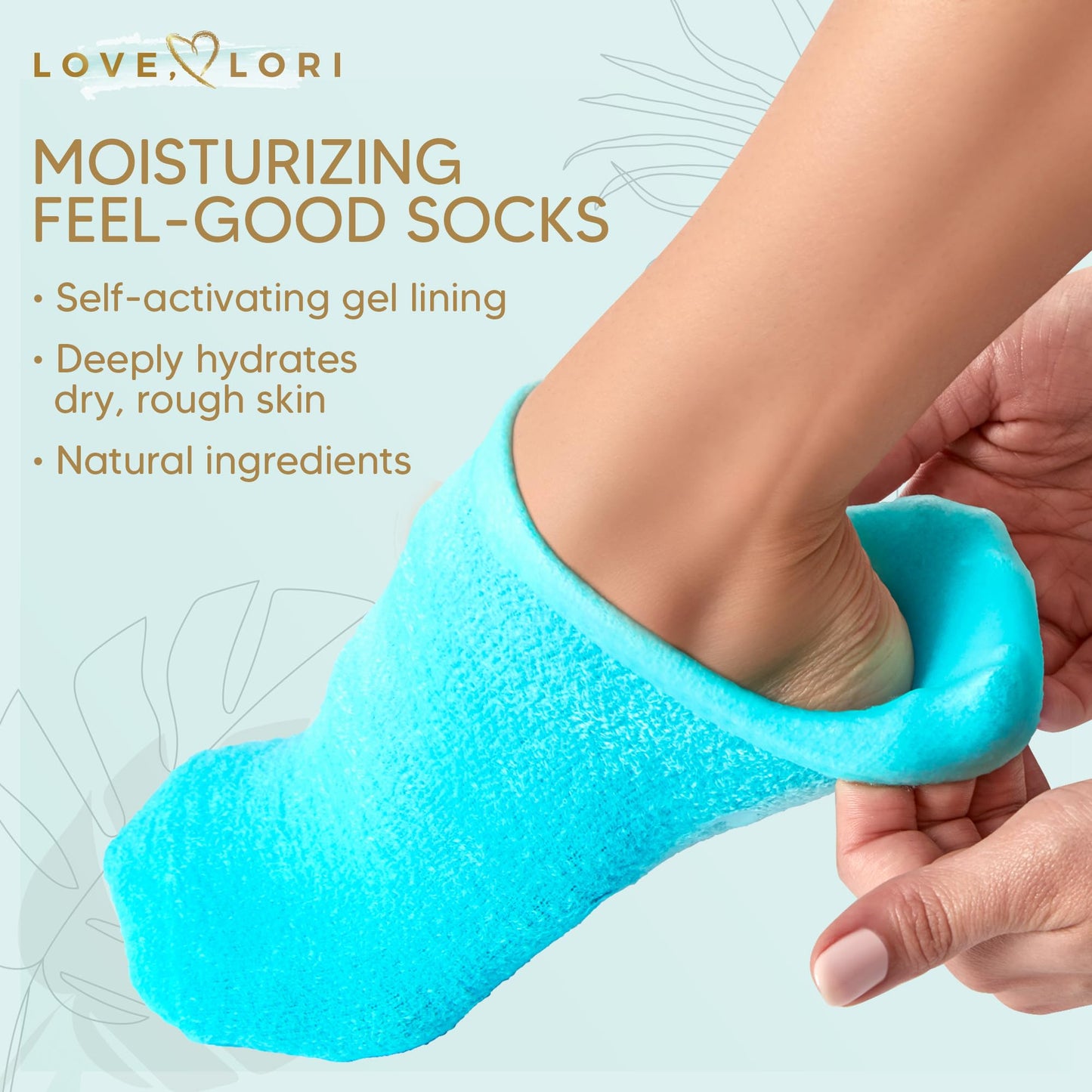 Socks (Up to Size 8.5) Gel Silicone Aloe Socks Spa Gifts Galentines Day Gifts - Infused with Vitamin E & JoJoba Oil - Self Care for Women