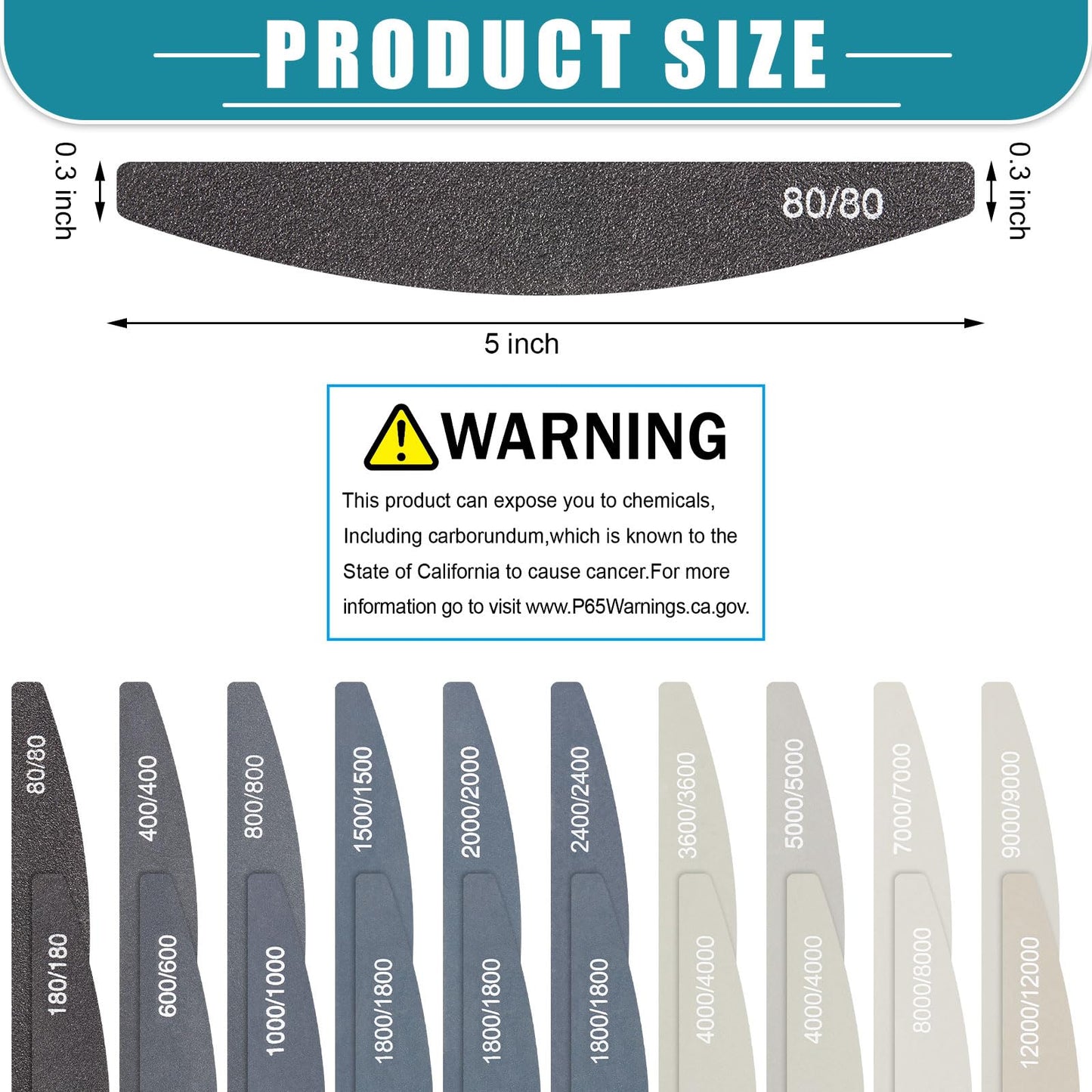 Honoson 20 Pcs Sanding Sticks for Plastic Models Polishing Sticks Assorted Metal and Wood Sanding Tools Accessory for Model Craft Amateur Beginner(Low Grits and High Grits,Moon Style)