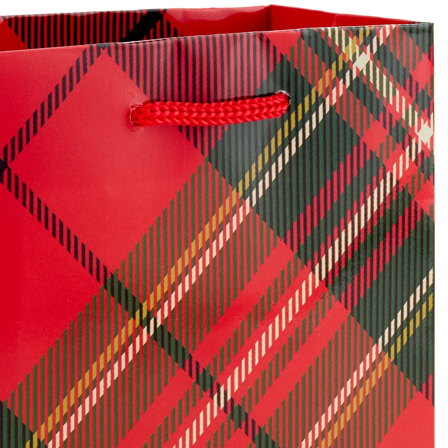 Image Arts 5" Small Christmas Gift Bag Bundle (10 Bags: Santa, Plaid, Stripes, Penguin) for Kids, Coworkers, Gift Cards, Party Favors