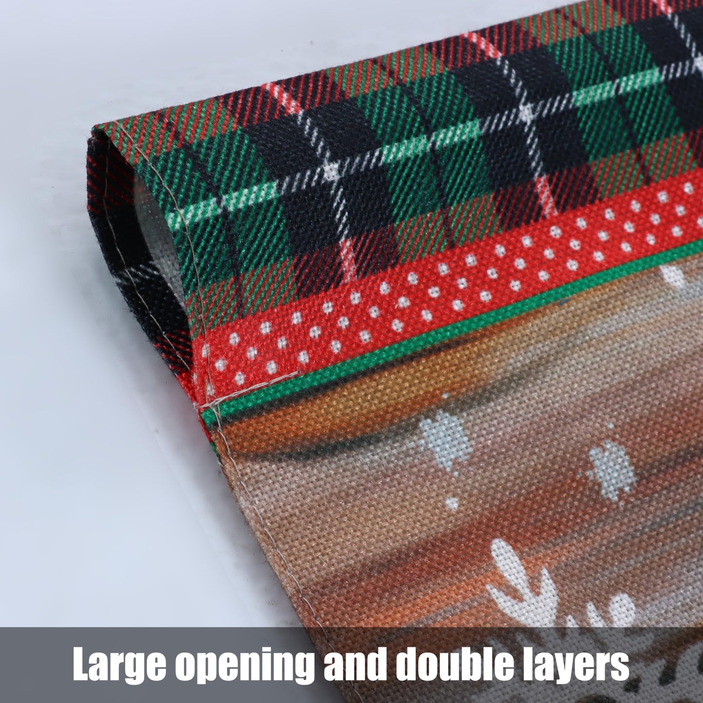 Lighted Christmas Garden Flag 12x18 Inch, Solar Light Up Snowman Yard Flag Double Sided, Vertical Small LED Christmas Outdoor Banner Holiday Yard Lawn Decoration