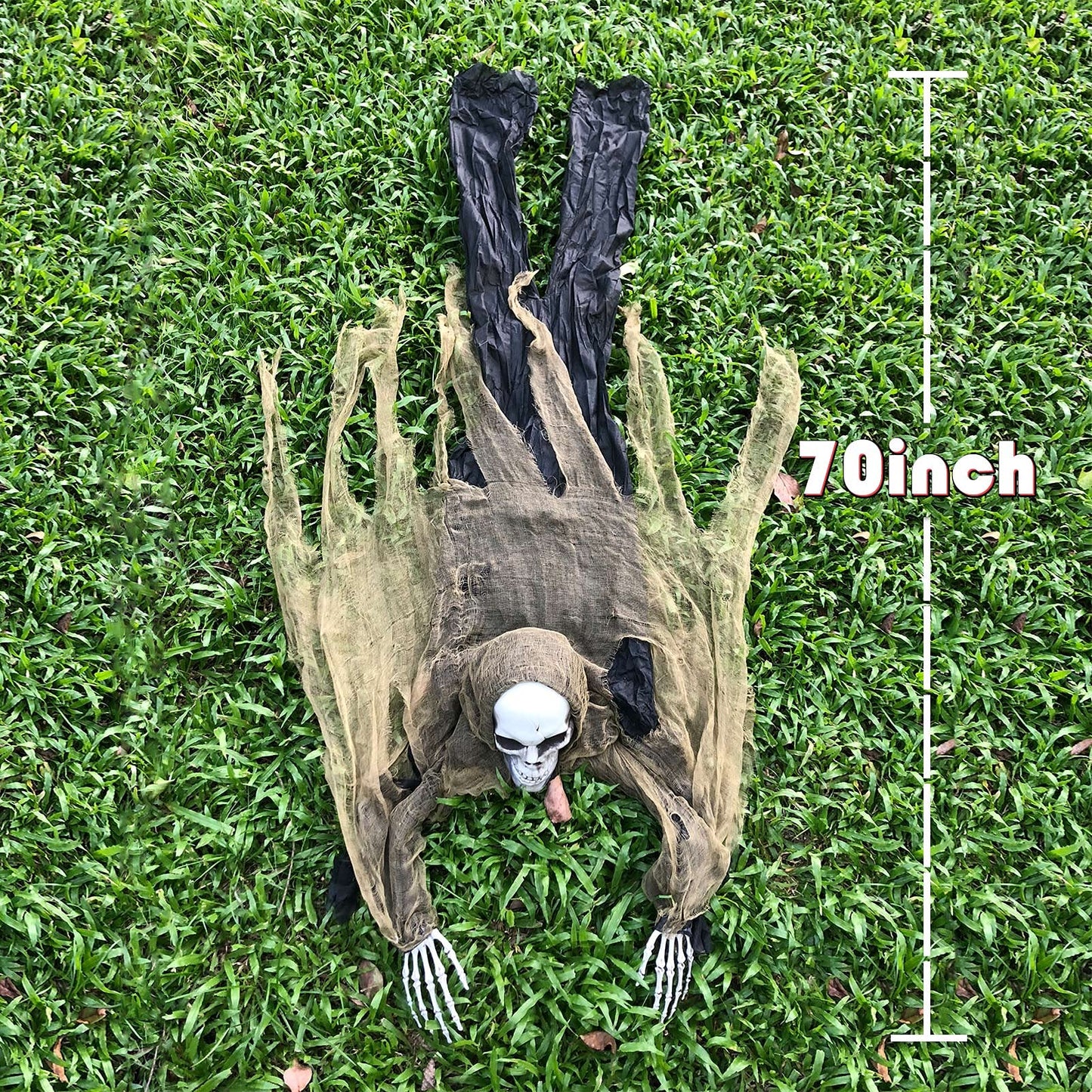 ESSENSON Halloween Zombie Groundbreaker, 65 Inch Halloween Decorations Skeleton, Halloween Prop for Halloween Outdoor, Lawn, Yard, Patio Decoration, Graveyard Haunted House Decorations