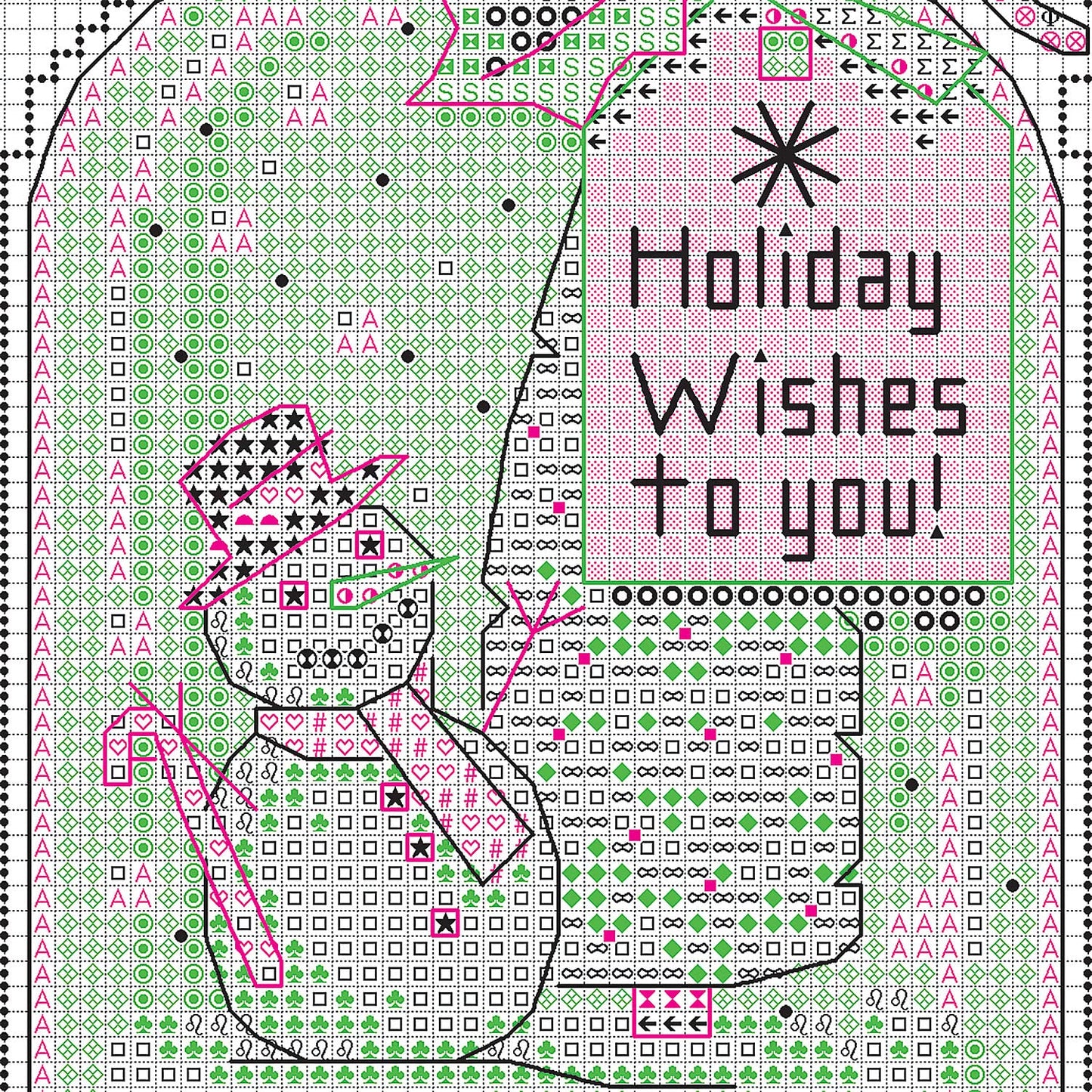 Counted Cross Stitch Holiday Mason Jar Ornament Kit, 4pc