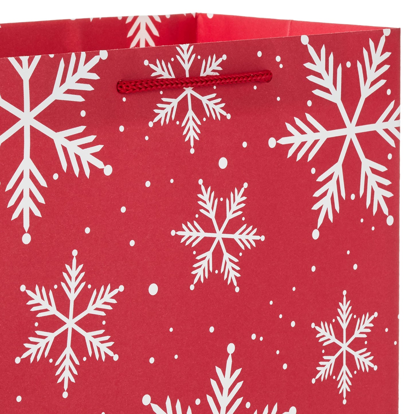 Hallmark Rustic Christmas Gift Bag Assortment (8 Bags: 3 Small 6", 3 Medium 9", 2 Large 13") Gray, White and Red, Farmhouse, Snowman, Snowflakes, Merry and Bright Wreath