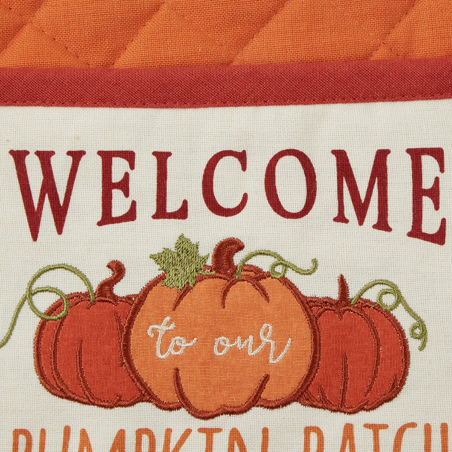 Fall Kitchen Décor Collection Dish Towel & Potholder Hostess Gift Set, Pumpkin Patch, 3 Piece