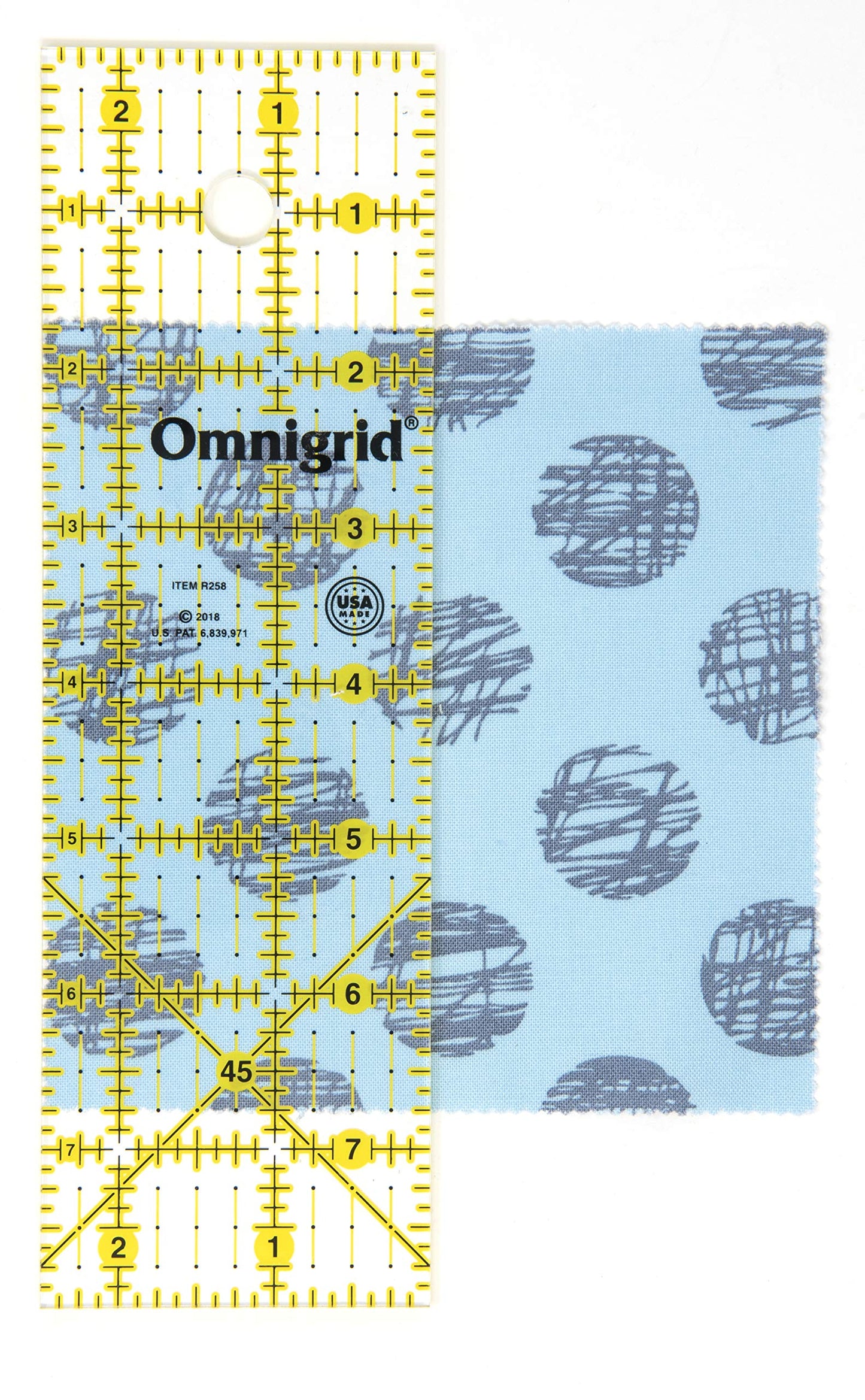 Omnigrid Ruler, 2-1/2 x 8-Inch, Clear