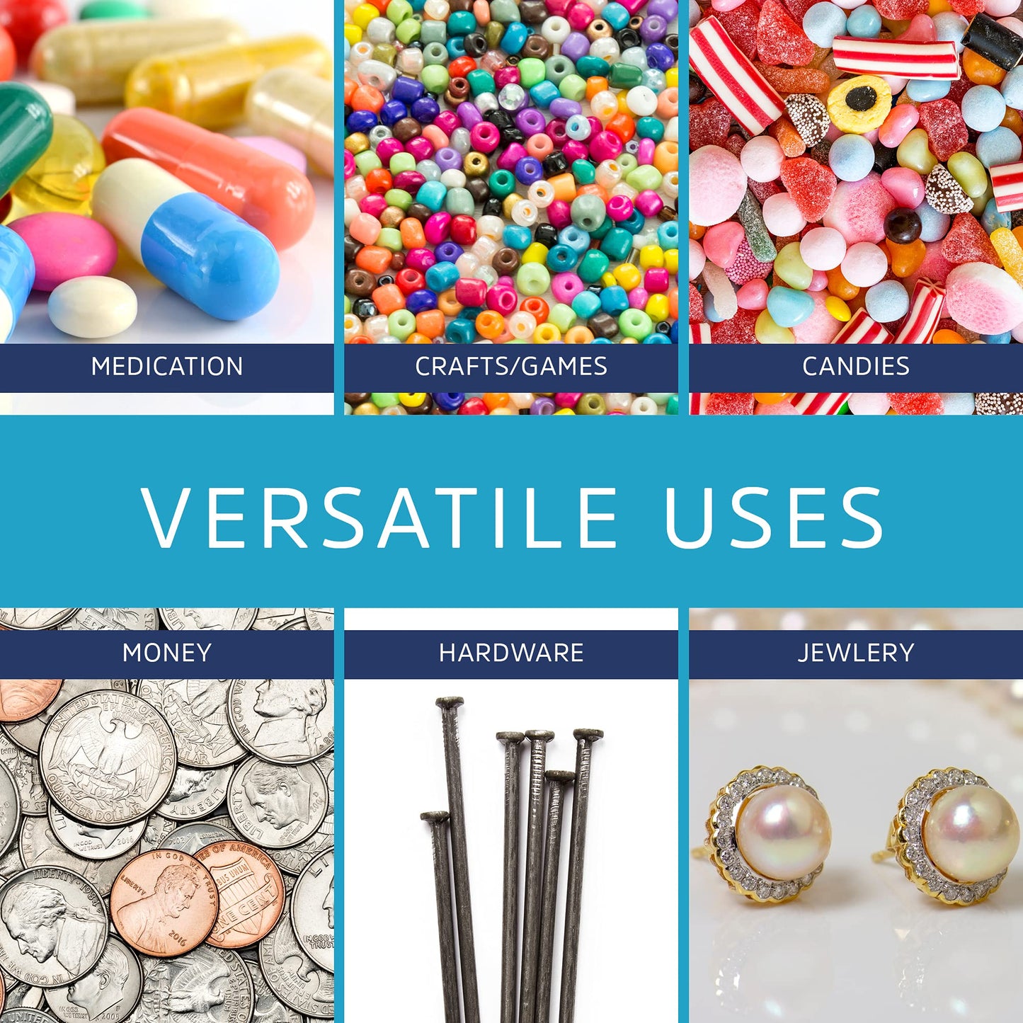 GPI - 5" x 5" - Bulk Pack 100, 2 Mil Thick, Clear Plastic Reclosable Zip Bags, Hang Hole for Display, Durable Poly Baggies with Resealable Zip Top Lock for Storage, Packaging & Shipping