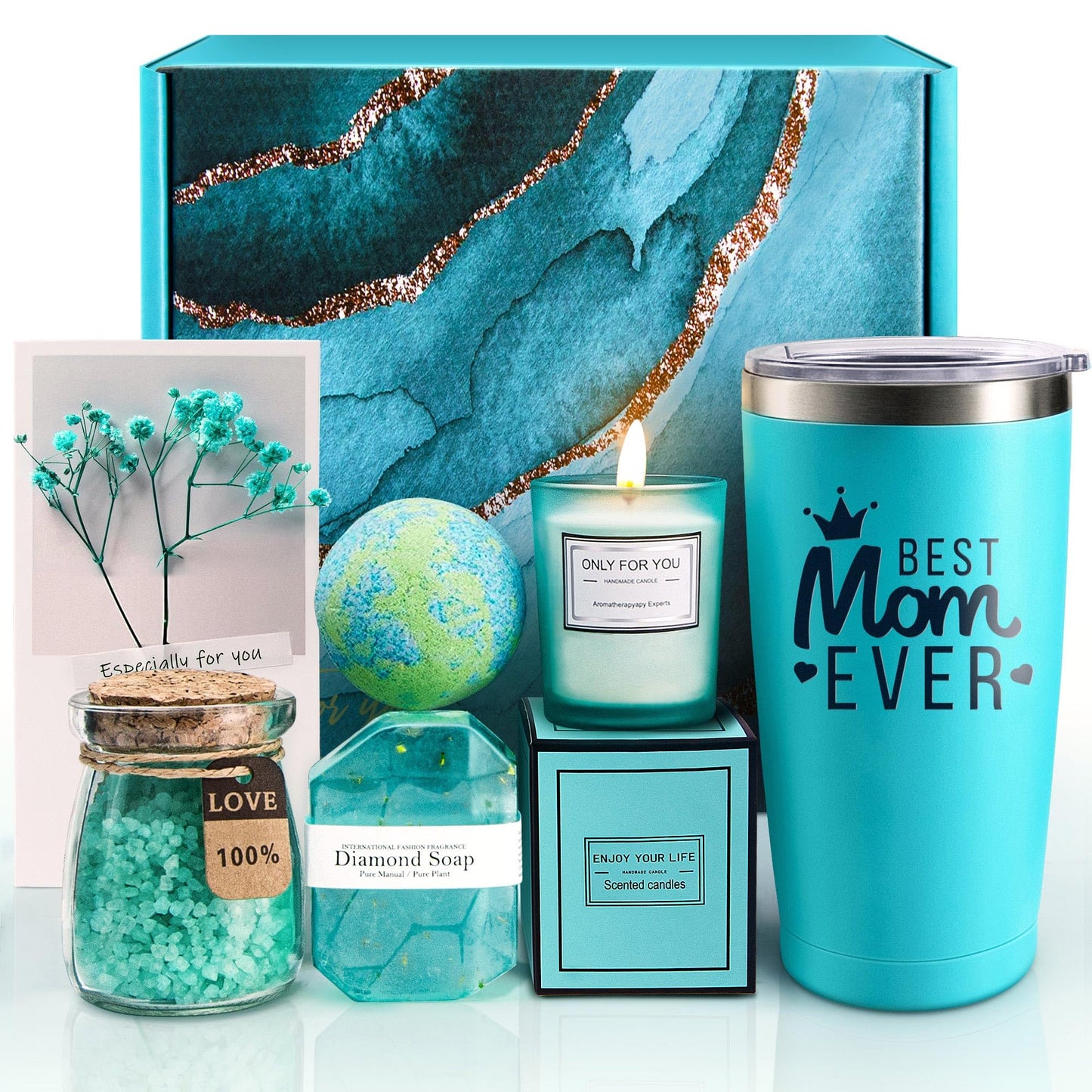 EUASOO Gifts for Mom - Christmas, Birthday, Valentines Day, Mothers Day Gifts for Mom from Daughter Son Kids Husband - Best Mama Gift