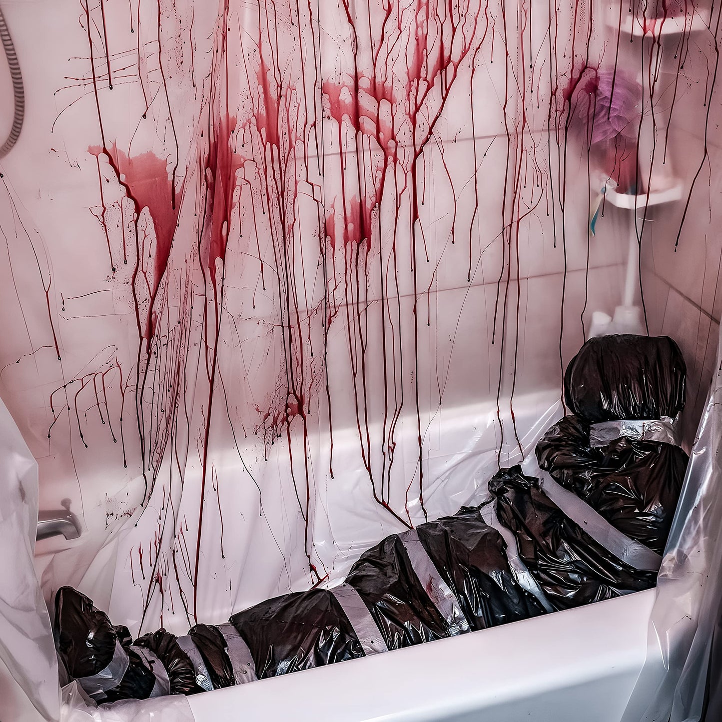 Lvdeer Halloween Decorations Outdoor Dead Body Props - Scary Fake Corpse in Bag Hallowmas Prop Creepy Haunted House Decor (Requires Assembly)