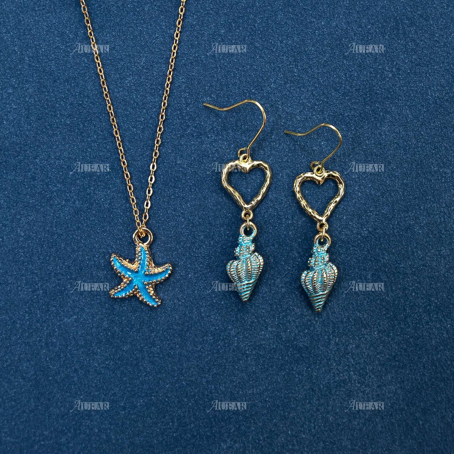 60 Pack Ocean Starfish Conch Seashell Enamel Charms Pendants for DIY Jewelry Making (Ocean Style 1)