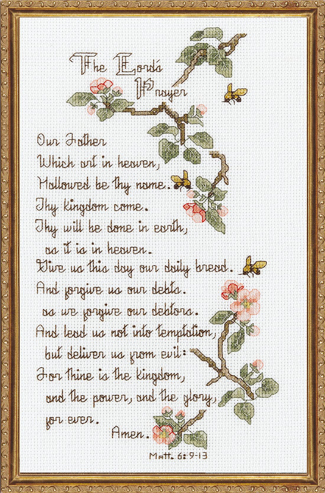 Corp. Counted Cross Stitch Kit, The Lord's Prayer