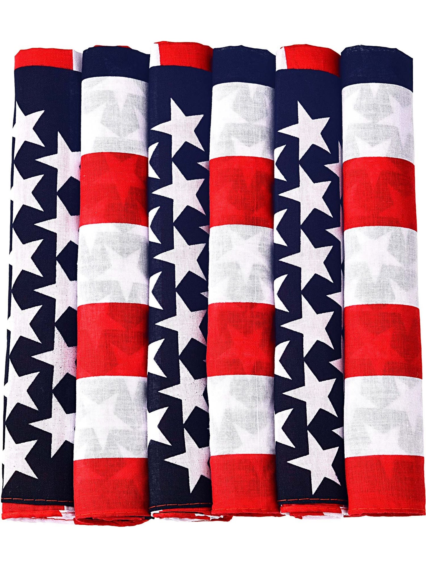 Maxdot American Flag Bandanas USA Memorial Day Flag Headband Kerchief Unisex Cowboy Bandana 4th of July Patriotic Accessories