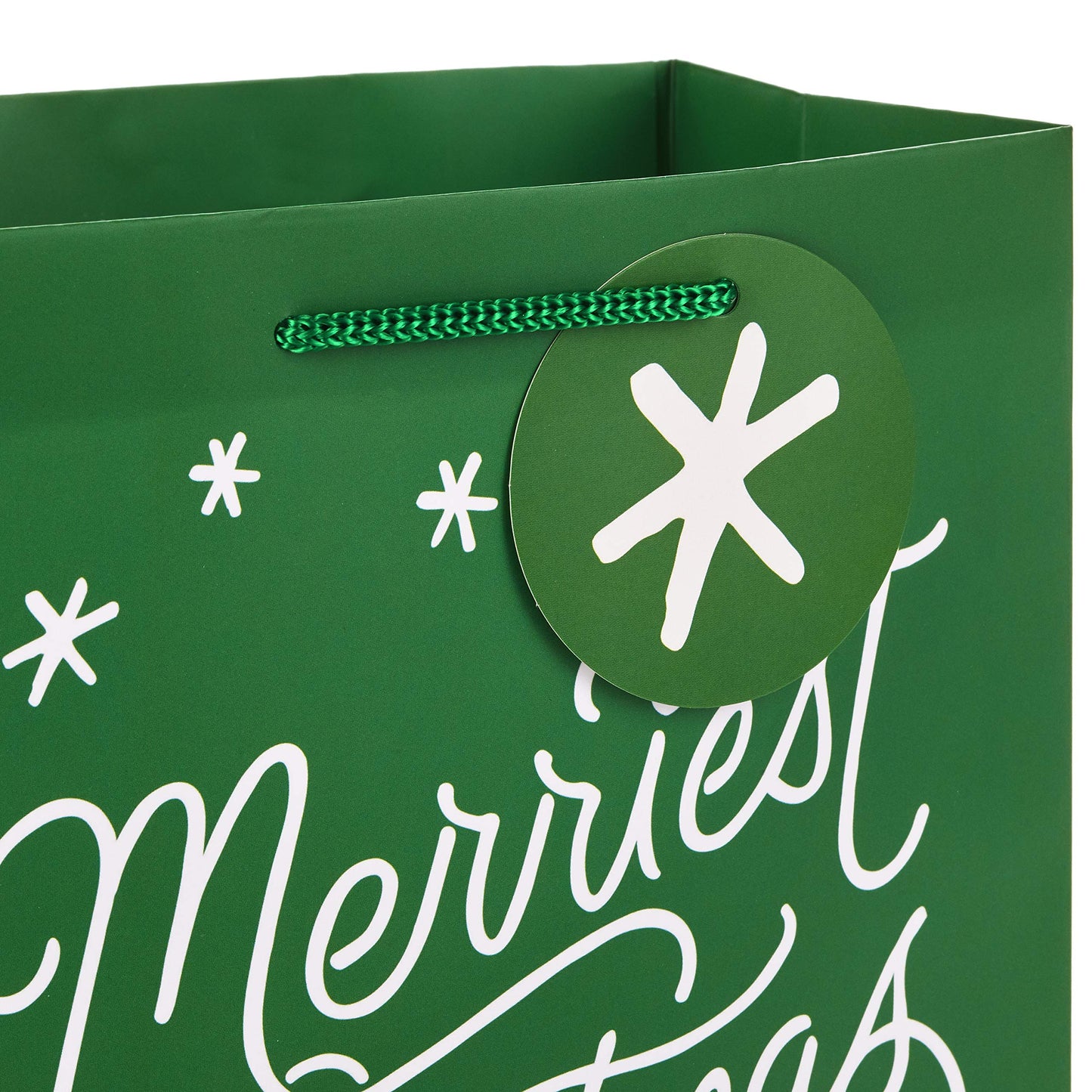 Hallmark 9" Medium Christmas Gift Bag Bundle, Merriest Christmas (Pack of 6, 3 Designs)