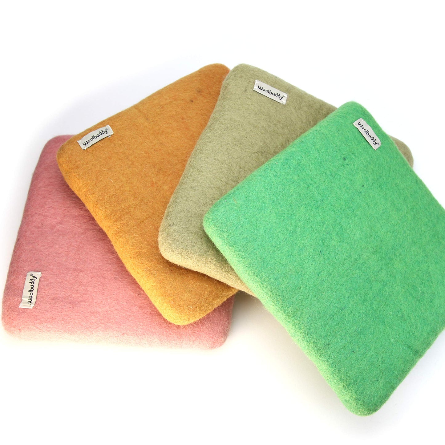 Needle Felting Pad – Beige Wool Mat 10x10x1.5 – Foam Alternative Base for 3D, Wet, & Dry Felting Crafts