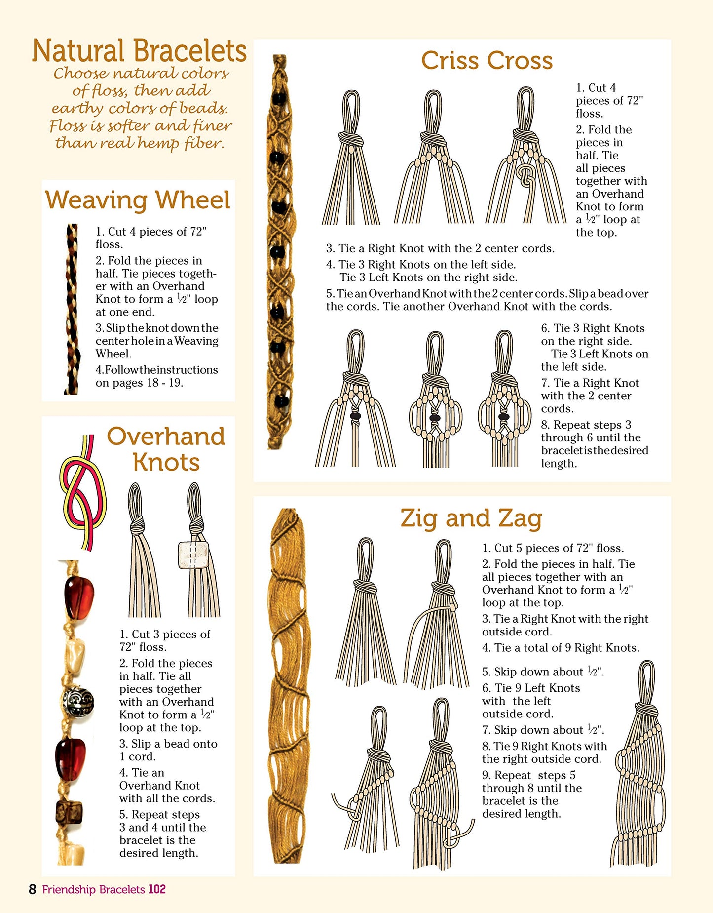 Friendship Bracelets 102: Over 50 Bracelets to Make & Share (Design Originals) Easy Instructions for Dozens of Designs and Variations; Braiding, Knotting, Stripes, Diamonds, Waves, and More