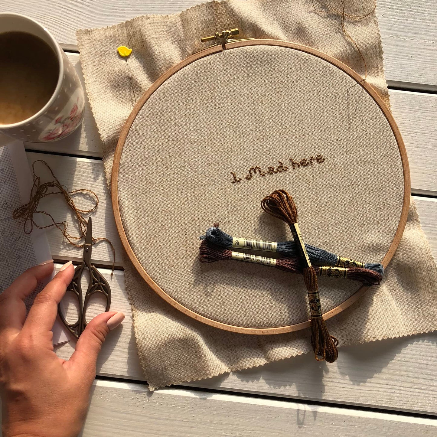 Premium Beech Wood Gold Clasp Embroidery Hoop 8mm (160mm = 6.29" ~ Approx 6")
