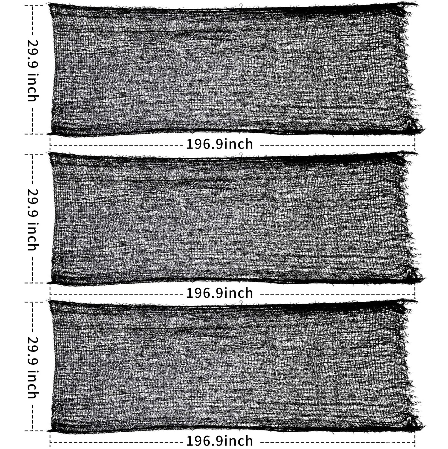 590" x 30" Halloween Creepy Cloth Spooky Halloween Decorations Indoor Outdoor Haunted House Party Decor Supplies Backdrops for Garden,Doorways,Yard,Home,Windows