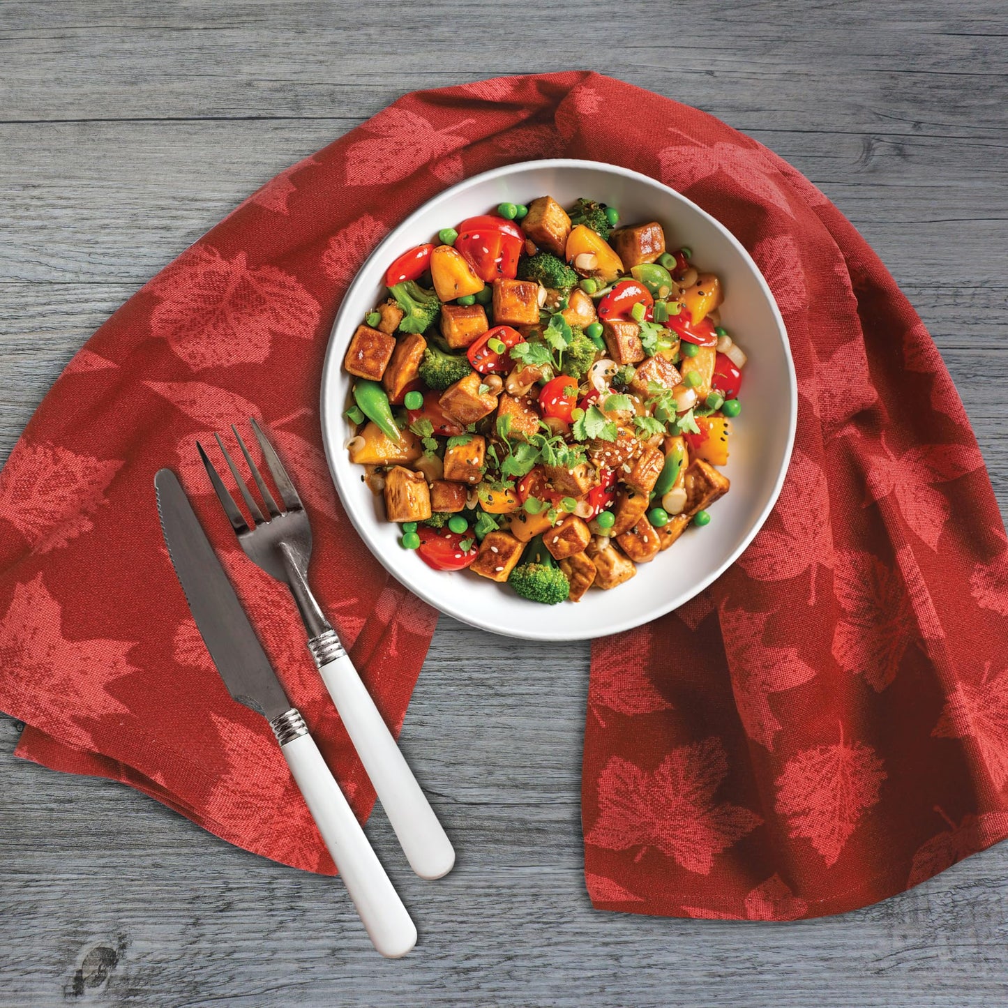 Urban Villa Fall Kitchen Towels Set of 6 Dish Towels for Kitchen 100% Cotton Leaf Print Dish Cloths 20''X30'' Large Multi-Purpose Kitchen Hand Towels Highly Absorbent Kitchen Towels with Hanging Loop