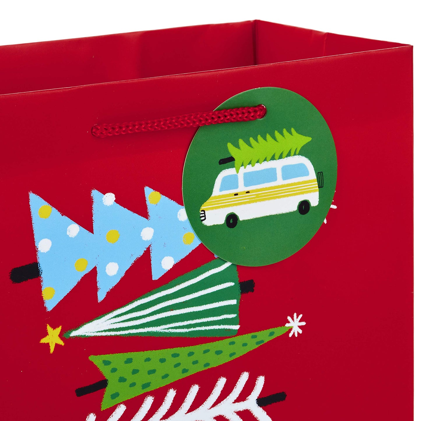 Hallmark 9" Medium Christmas Gift Bag Bundle, Merriest Christmas (Pack of 6, 3 Designs)